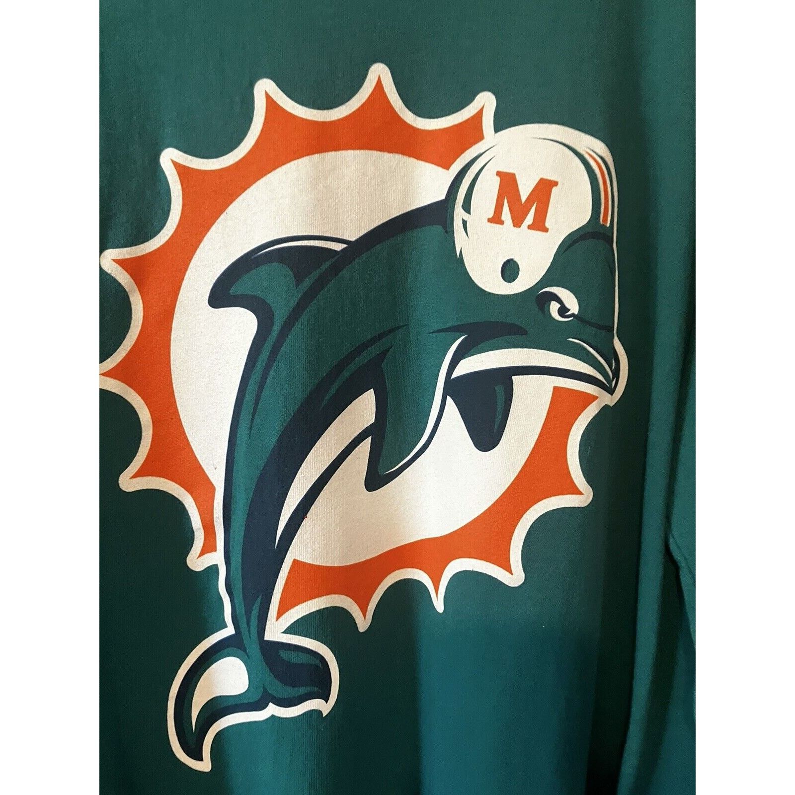 NFL Miami Dolphins Long Sleeve Shirt Mens LG NFL Green Size US L / EU 52-54 / 3 - 3 Thumbnail