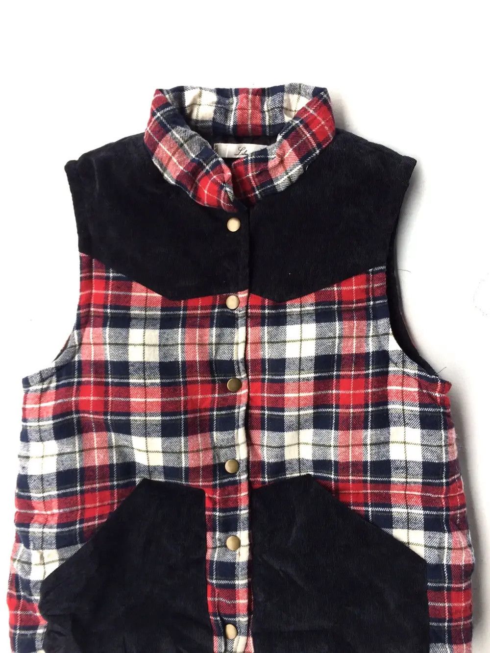Japanese Brand Japanese Brand Libse Checkered Plaid Tartan Puffer Vest Size US S / EU 44-46 / 1 - 2 Thumbnail