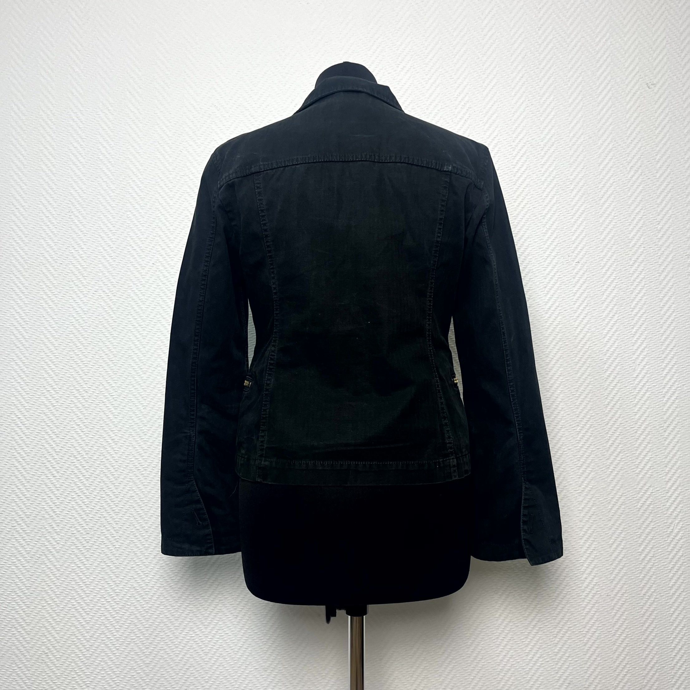 Fay Y2K Fay Womens Black Utility Zip Pocket Biker Jacket Size M Size M / US 6-8 / IT 42-44 - 15 Thumbnail