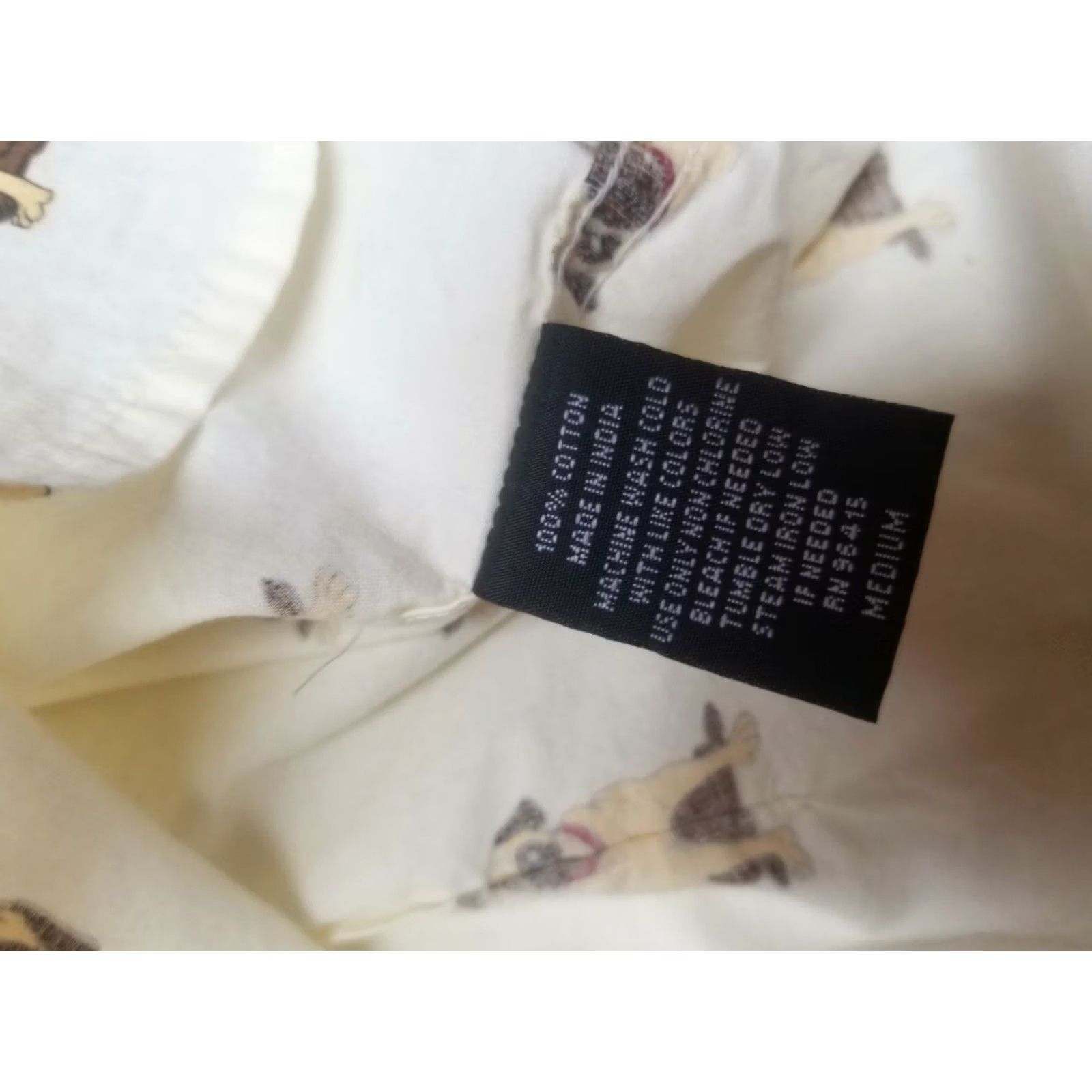 Vintage Creative Destruction Mens Button Down Dog Print Short Sleeve Shirt Medium NWT Size US M / EU 48-50 / 2 - 7 Thumbnail