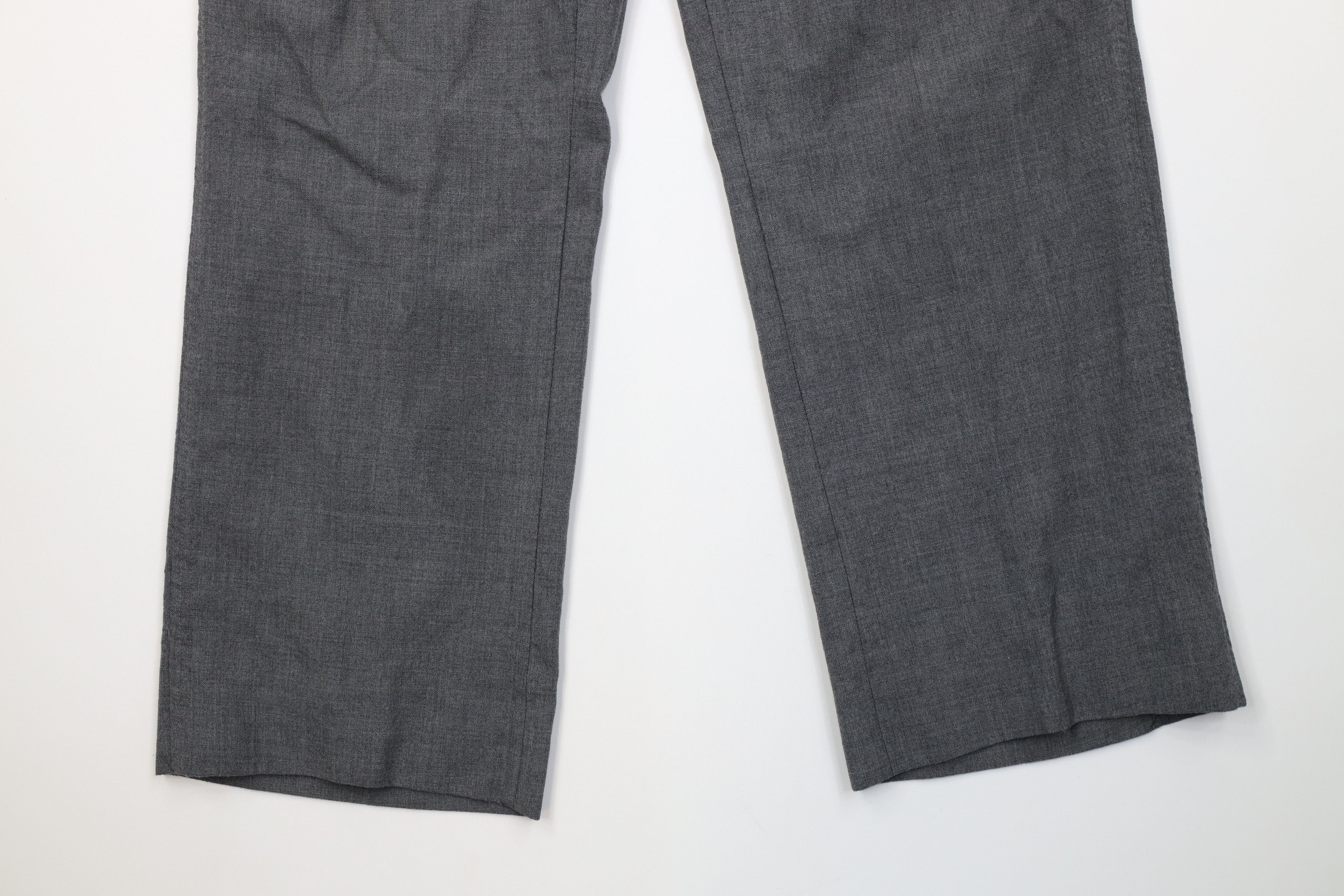 Ralph Lauren Vintage 70s Ralph Lauren Knit Wide Leg Chino Pants Gray USA Size US 34 / EU 50 - 4 Thumbnail