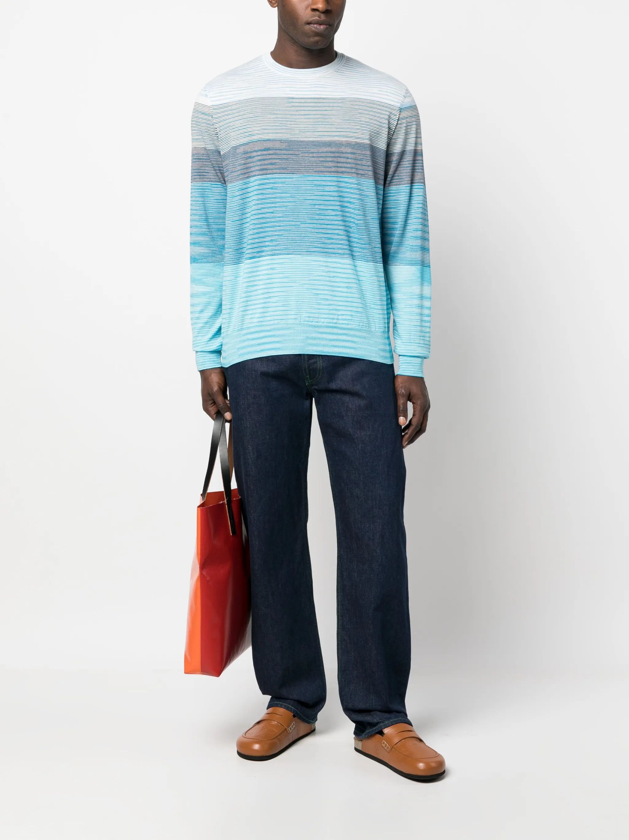 Missoni o1y0225 Crewneck Sweater in Multicolor Size US L / EU 52-54 / 3 - 5 Thumbnail