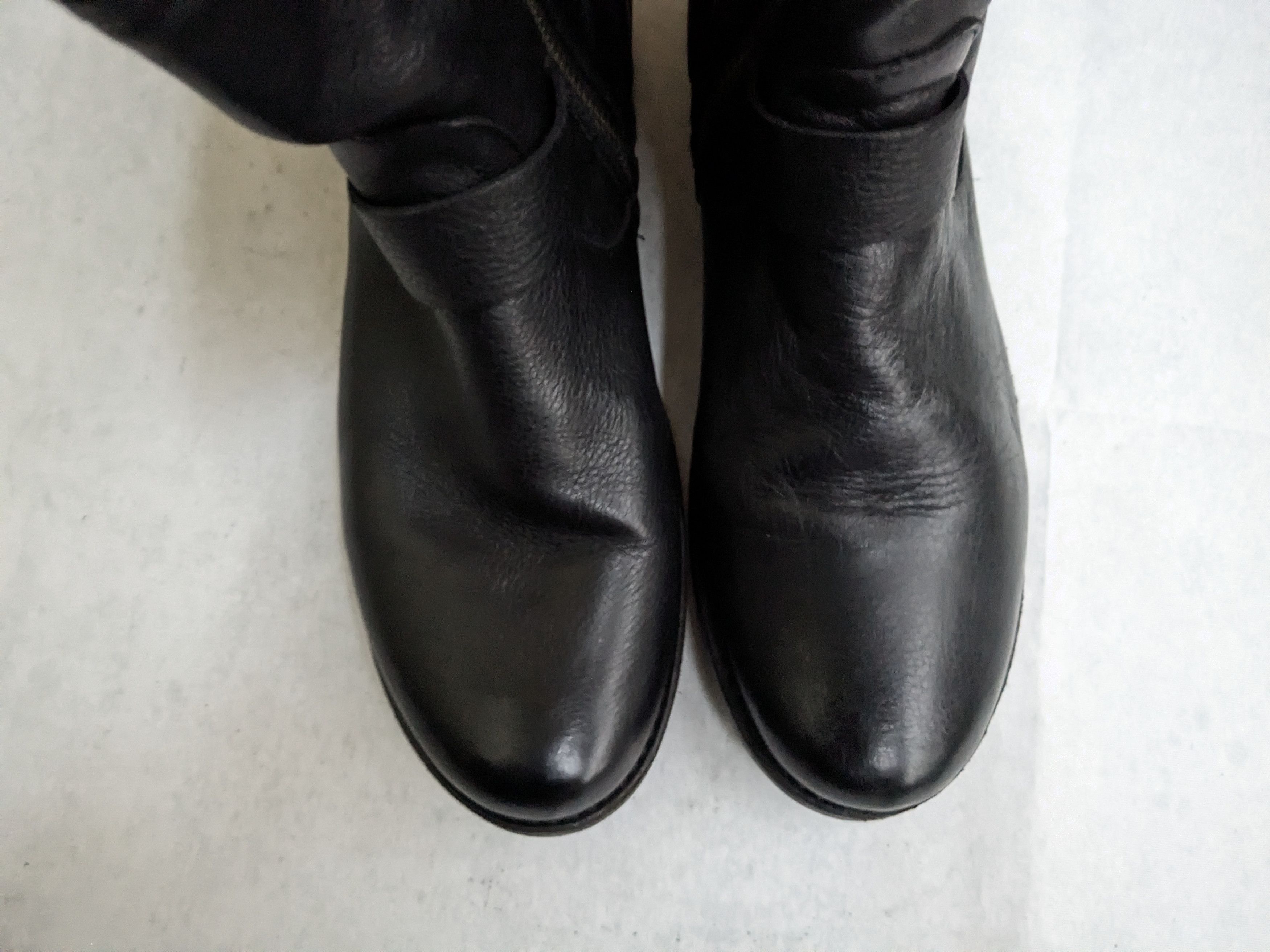 Frye Frye Engineer Boots Black Leather 7 Leather Buckle Size US 7 / EU 40 - 3 Thumbnail