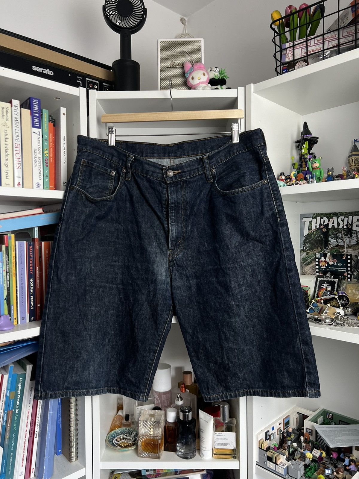 Levi's × Vintage Vintage Levi’s 569 baggy denim shorts 36 casual loose skate Size US 36 / EU 52 - 2 Thumbnail