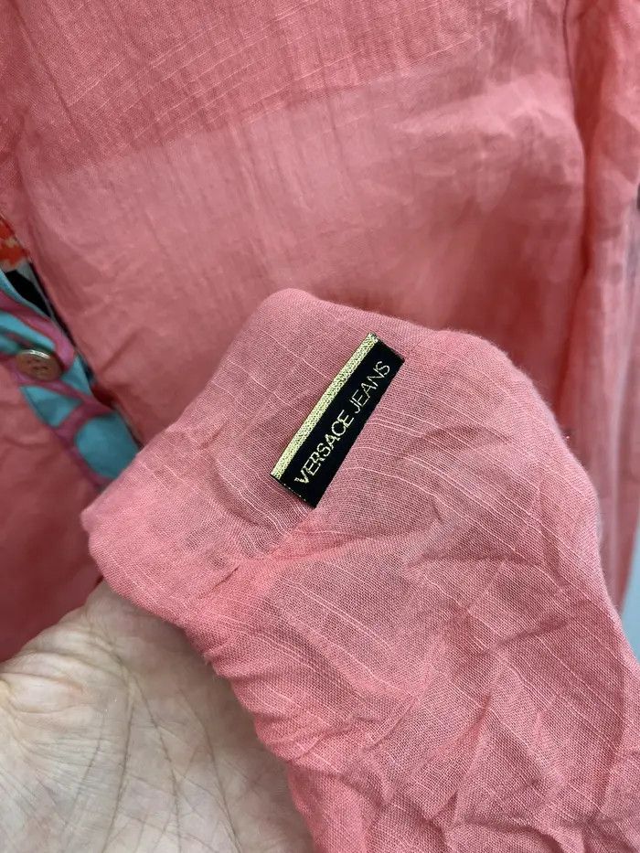 Versace Versace Jeans Cotton Silk Button Up Blouse Size S / US 4 / IT 40 - 4 Thumbnail