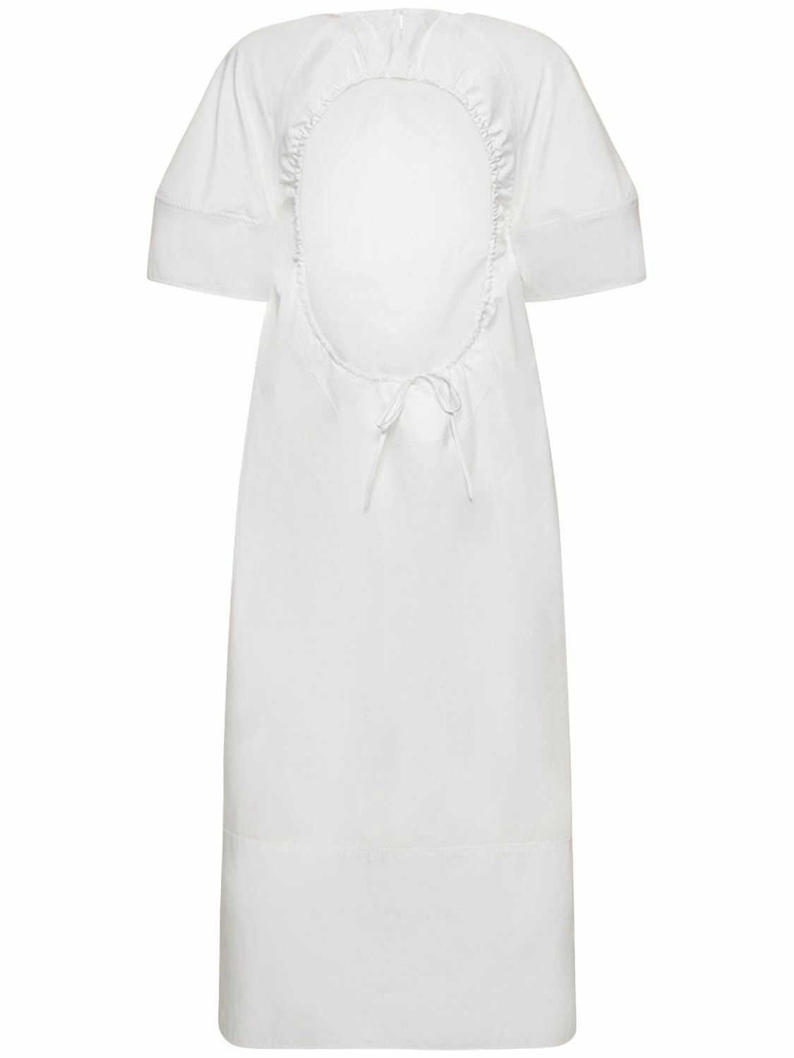 Jil Sander o1y0925 Midi Dress in White Size XS / US 0-2 / IT 36-38 - 2 Thumbnail