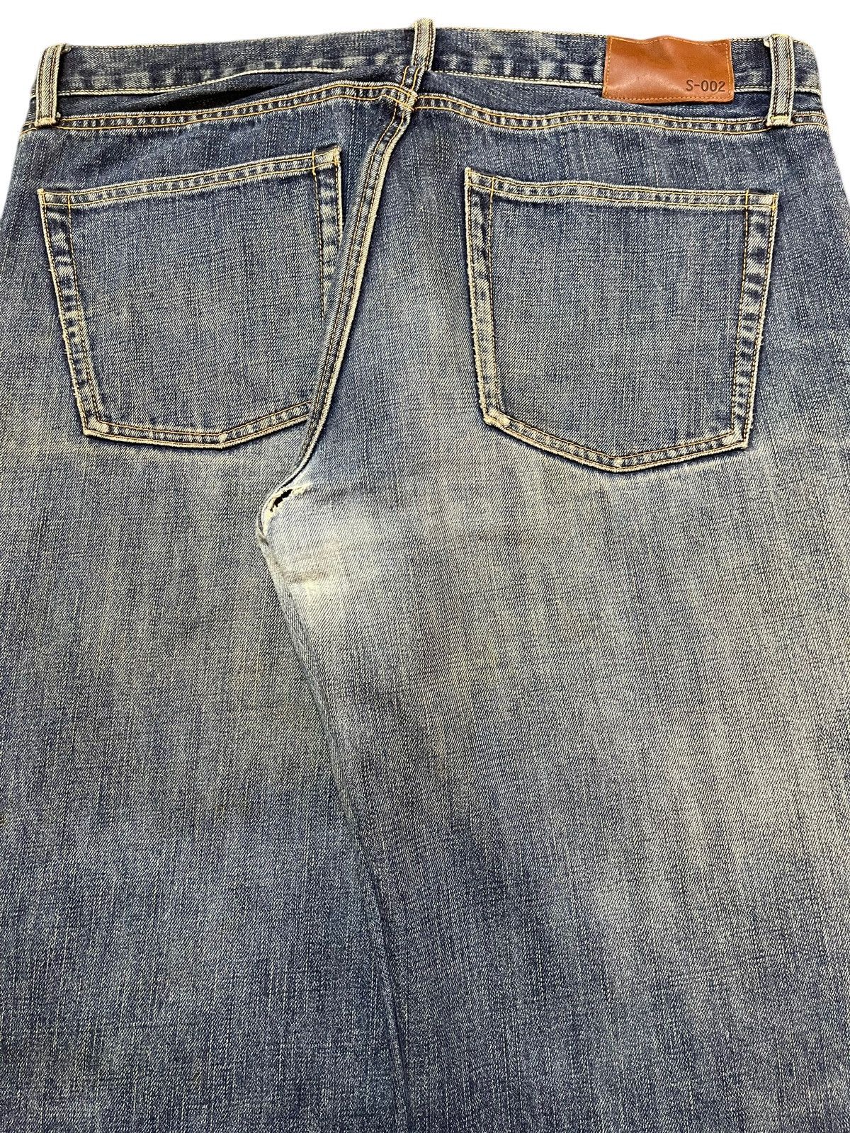 Uniqlo Vintage Y2K Japanese Uniqlo Faded Mud Wash Wide Leg Straight Size US 36 / EU 52 - 6 Thumbnail