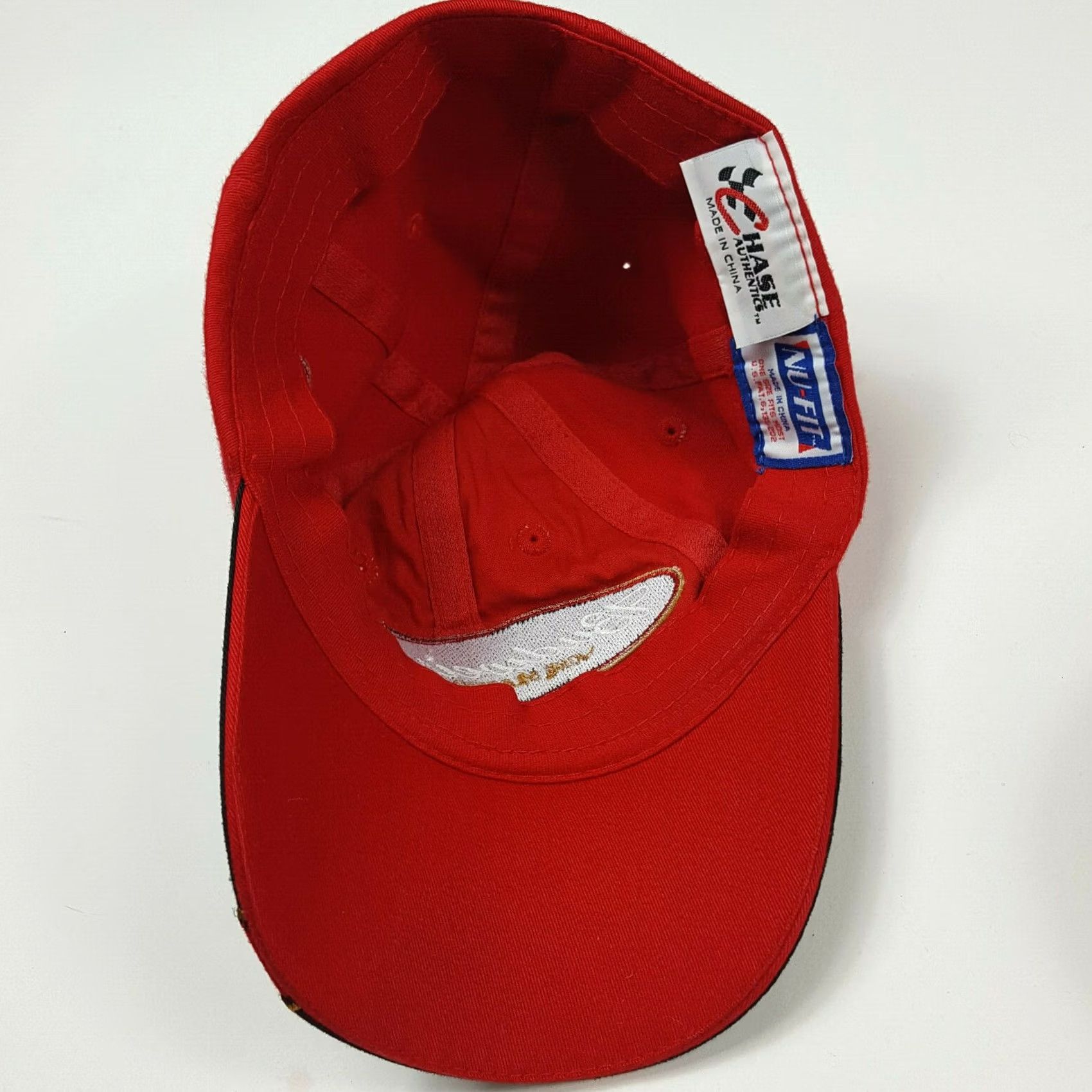 Chase Authentics VINTAGE Dale Earnhardt Jr Budweiser Racing Fitted NASCAR Cap Hat Red Men M 2 Tone Embroidered Retro 90s Sports Baseball Cap Size ONE SIZE - 5 Thumbnail