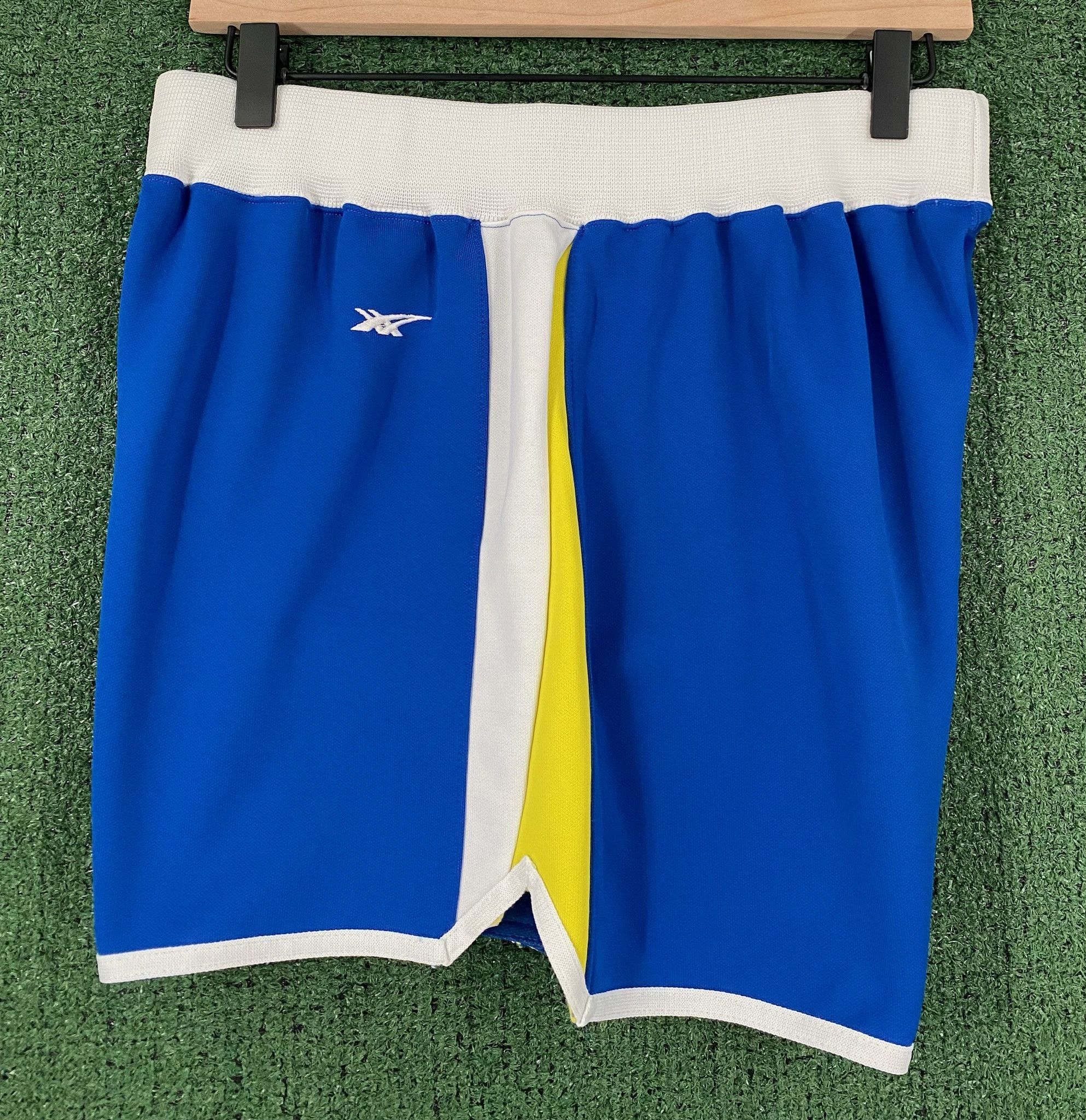 Asics 80’s Asics Polyester Blue Stripe Gym Shorts Medium Size US 36 / EU 52 - 3 Thumbnail