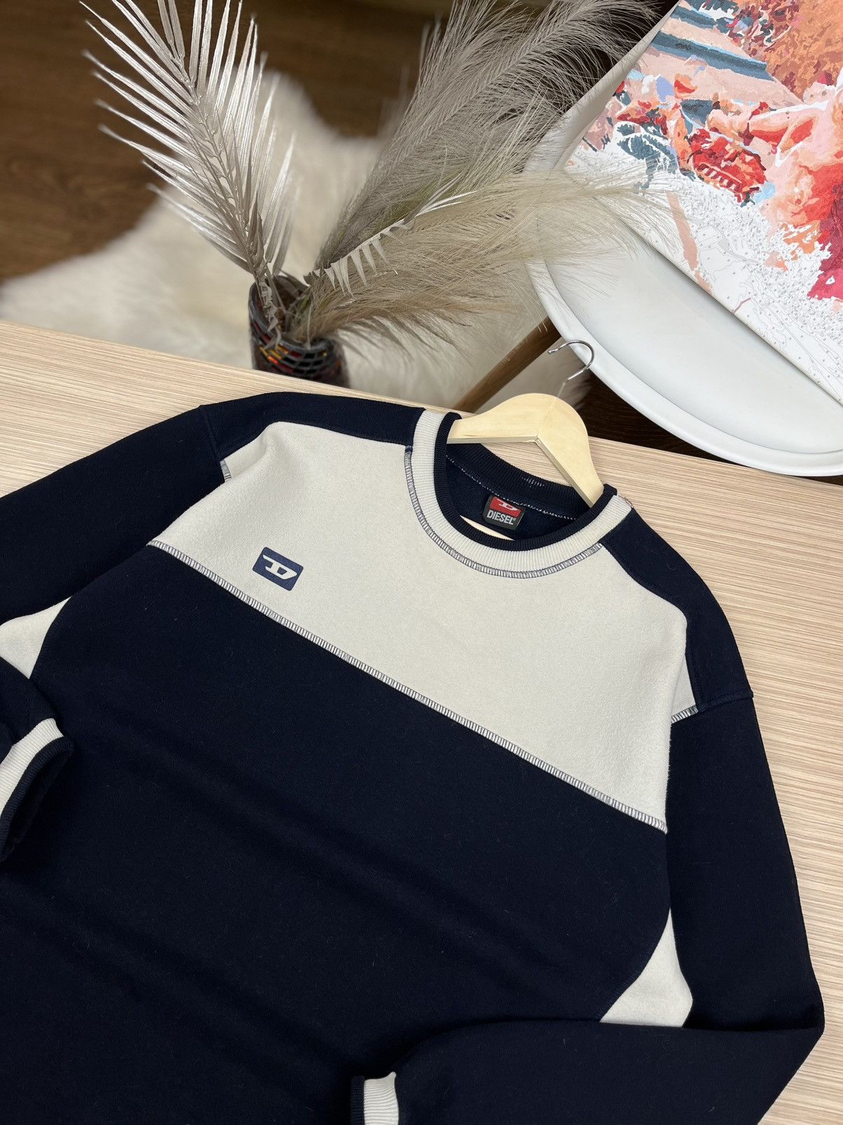 Diesel × Vintage Diesel sweatshirt Hype Y2K Size US XL / EU 56 / 4 - 2 Thumbnail