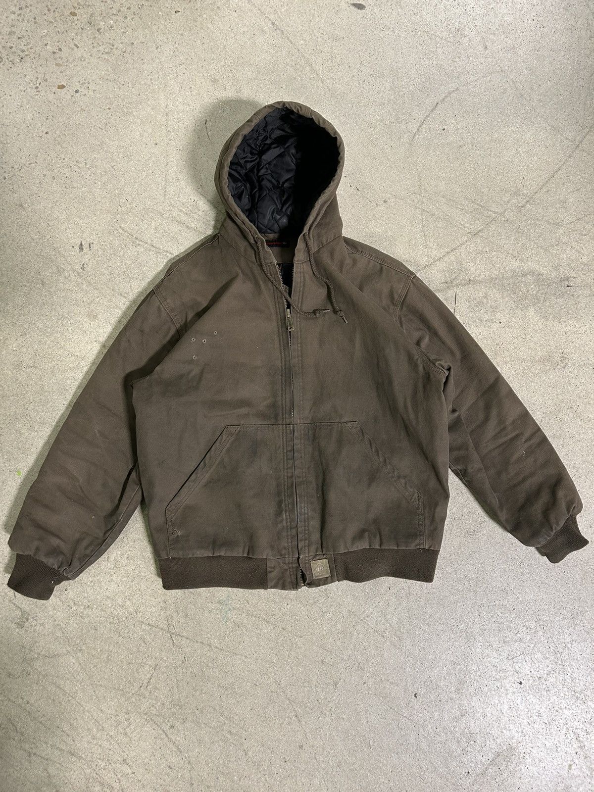 image of Wolverine Carhartt Style Brown Canvas Work Jacket, Men's (Size Large)