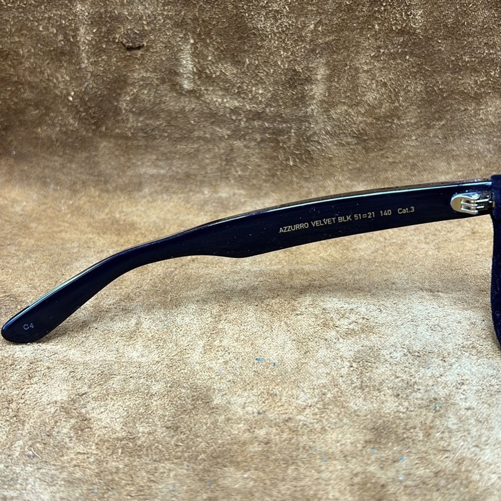 Italia Independent Italia Independent Black Velvet Trimmed Sunglasses Size ONE SIZE - 9 Thumbnail