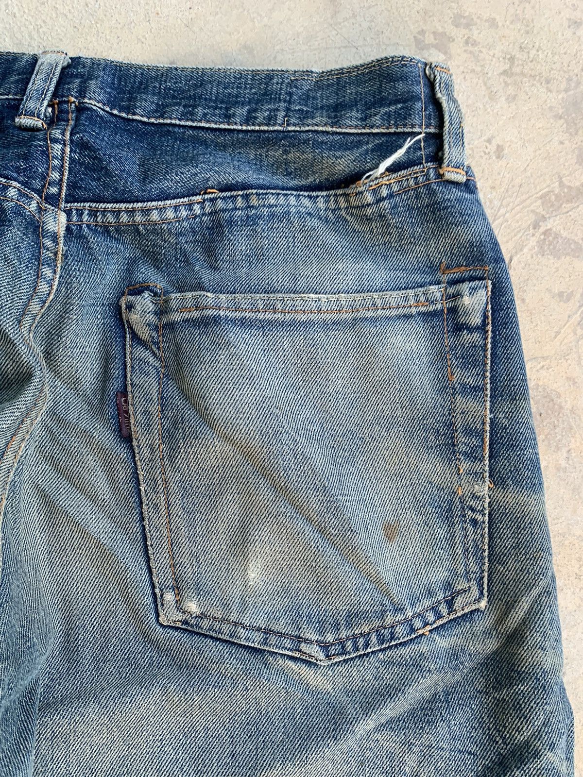Sugar Cane Vintage Distressed Sugar Cane Redline Selvedge Denim Size US 30 / EU 46 - 13 Thumbnail