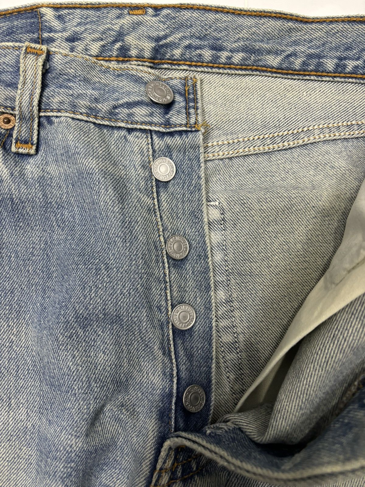 Levi's ❤️‍🔥LEVIS 501 DISTRESSED DENIM JEANS BUTTON FLY Size 28" / US 6 / IT 42 - 10 Thumbnail