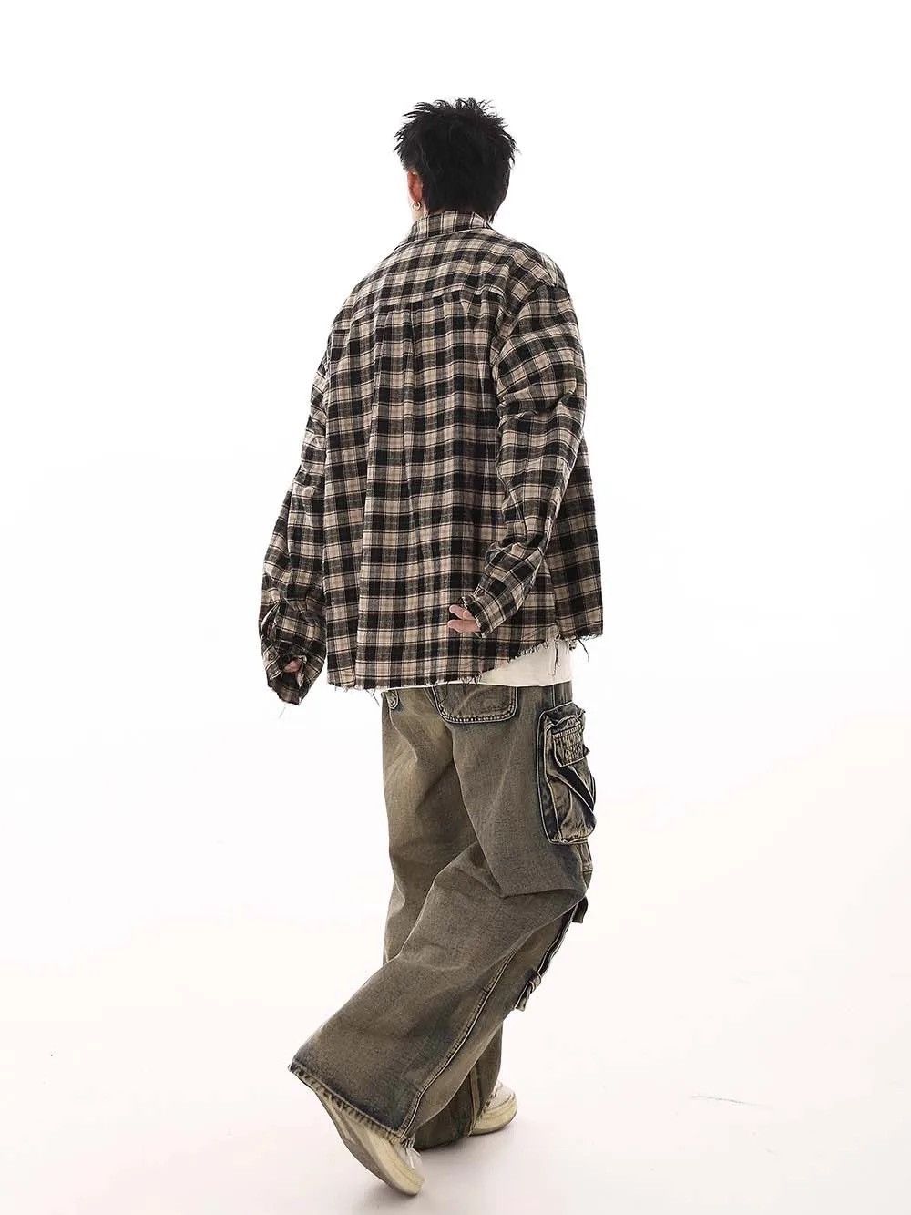 Japanese Brand × Vintage Streetwear Cargo Multi Pocket Loose Baggy Pants Jeans Size US 32 / EU 48 - 3 Thumbnail