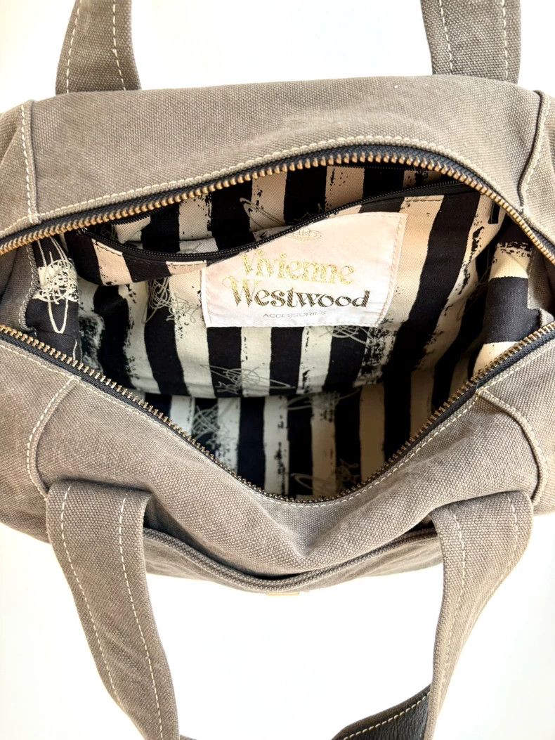 Vivienne Westwood Vivienne Westwood size os Olive gray green medium canvas ba Size ONE SIZE - 9 Thumbnail