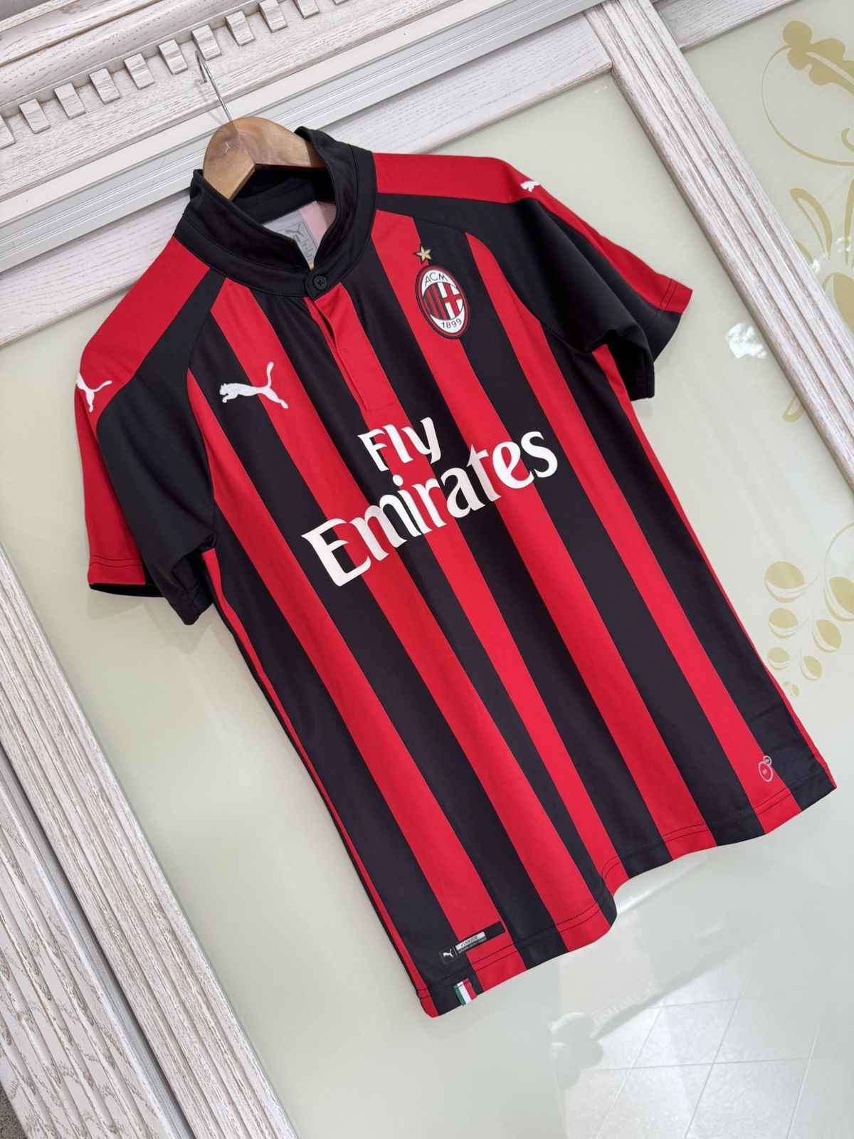 Puma Milan 2018-2019 Home Soccer Jersey Football Kit Shirt Size US S / EU 44-46 / 1 - 4 Thumbnail