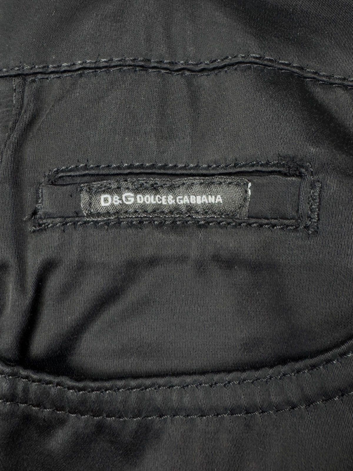 Dolce & Gabbana Dolce & Gabbana vintage black nylon flared wide pants hype Size US 34 / EU 50 - 7 Thumbnail