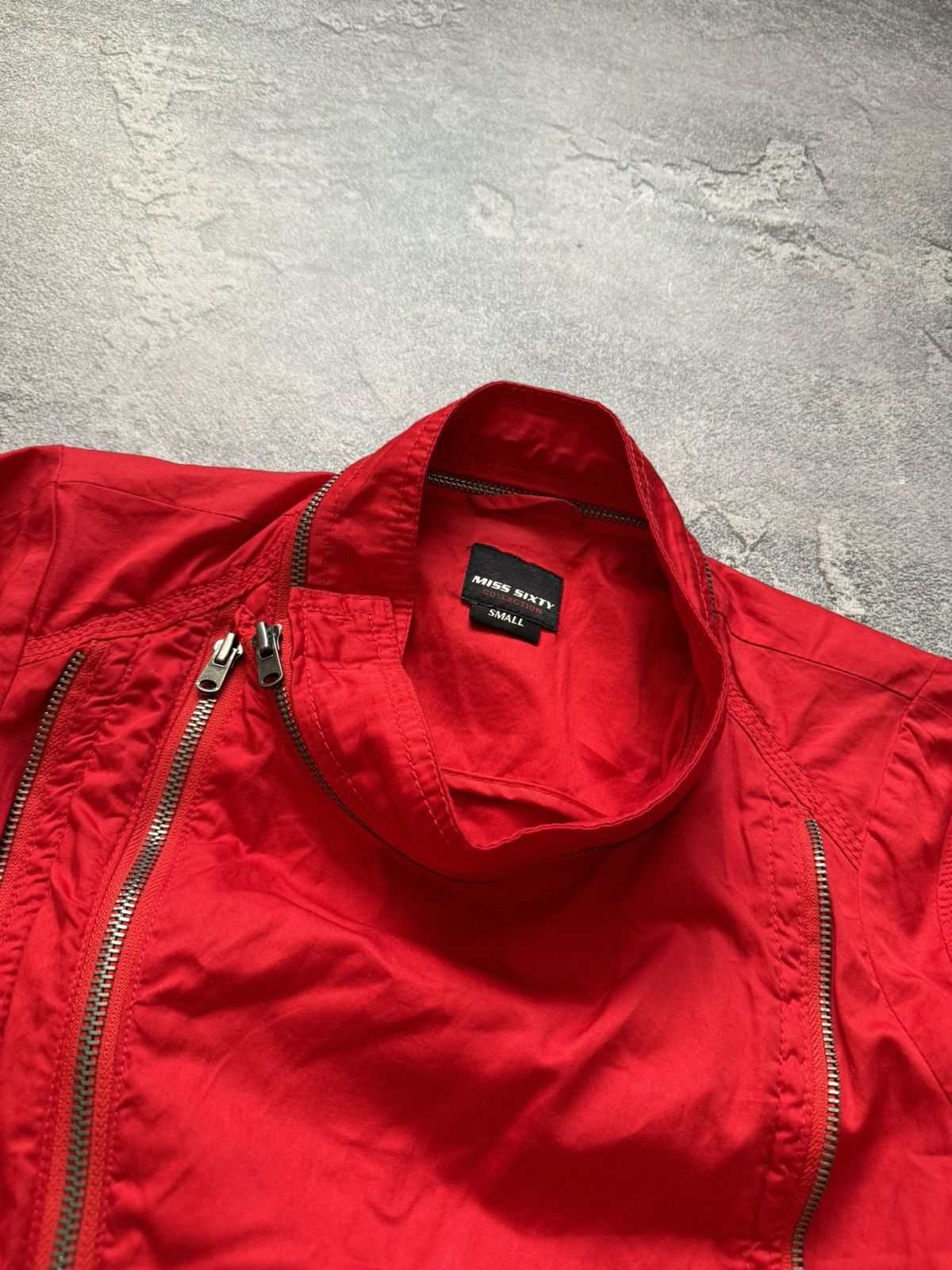 Japanese Brand × Miss Sixty Miss sixty S road motorcycle zip red jacket Avantgarde Size S / US 4 / IT 40 - 9 Thumbnail