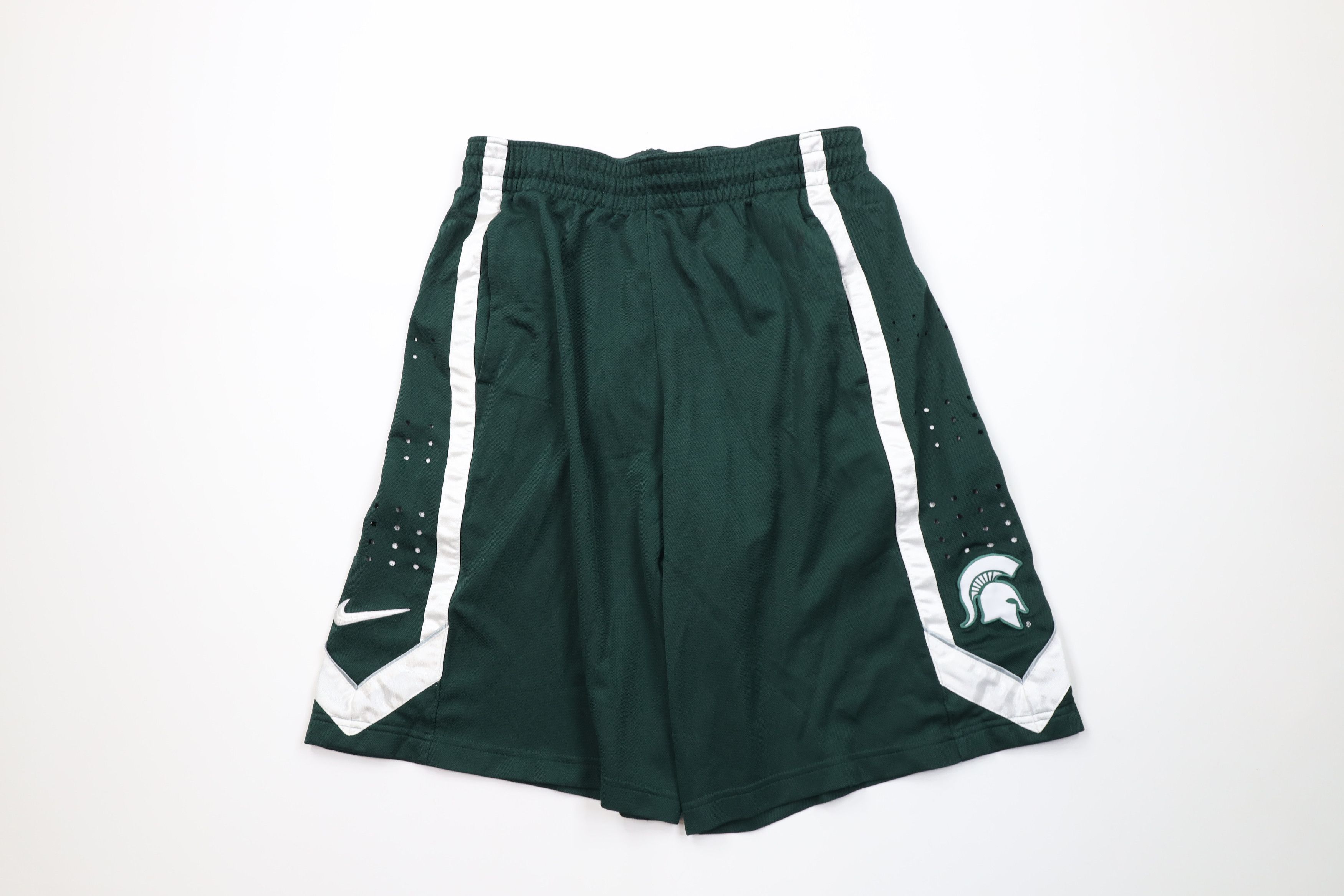 Nike Nike Elite State University Basketball Shorts Green Stitched Size US 34 / EU 50 - 1 Thumbnail