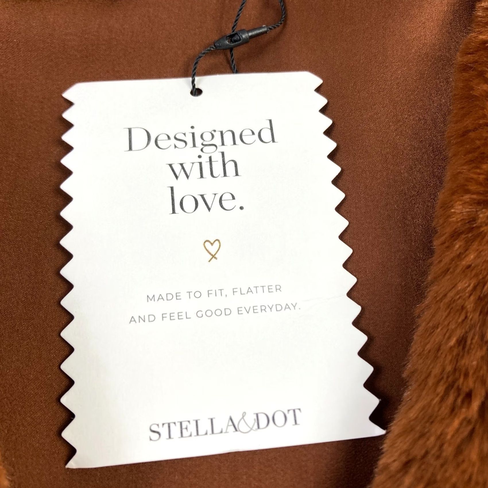 Vintage Stella & Dot Vest Women's Large Brown Fuzzy Soft Open Front Shearling Size L / US 10 / IT 46 - 5 Thumbnail