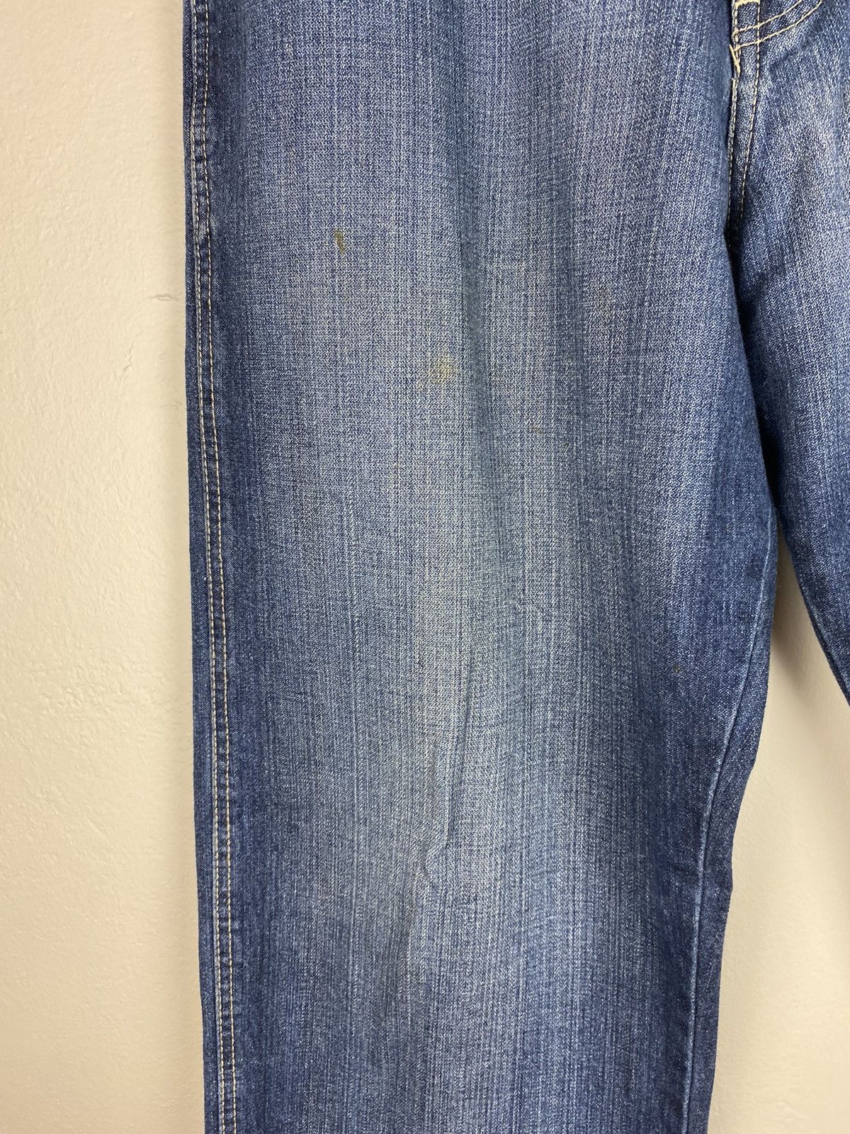 Japanese Brand Vintage Evolution Jeans Back Design Embroidered Denim Jeans Size US 34 / EU 50 - 4 Thumbnail
