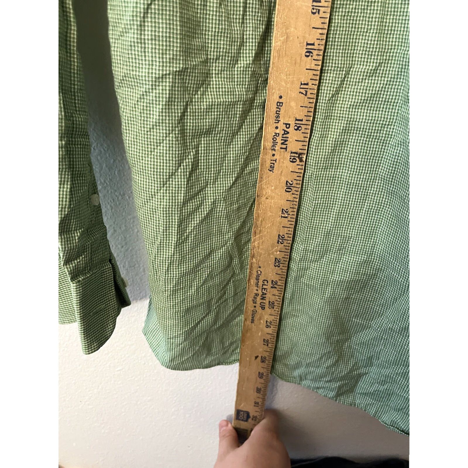 Croft & Barrow CROFT & BARROW Plaid Button-Up Shirt Men’s 15 Green Long Sleeve Collared Casual Regular Fit Size US M / EU 48-50 / 2 - 4 Thumbnail