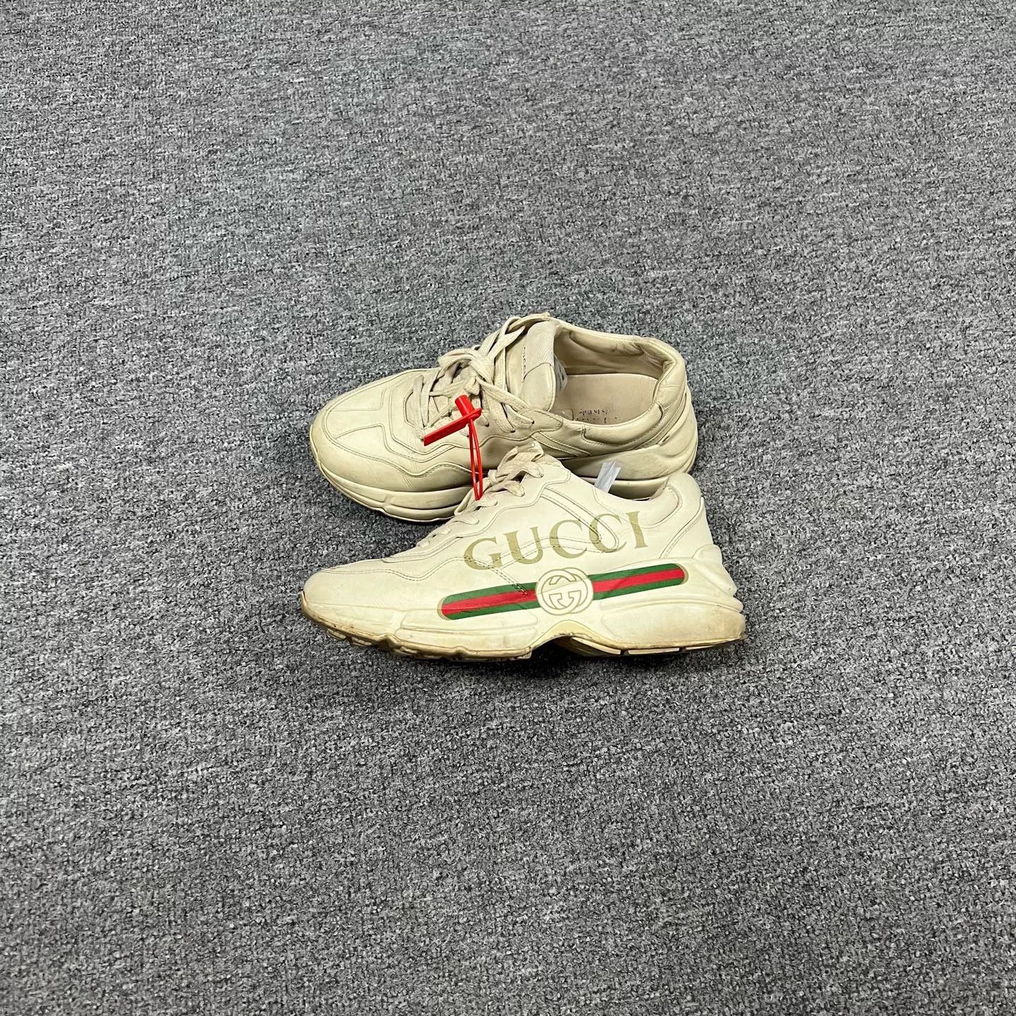 Gucci Gucci Red Green Stripe Dad Shoes Size US 5.5 / IT 35.5 - 1 Thumbnail