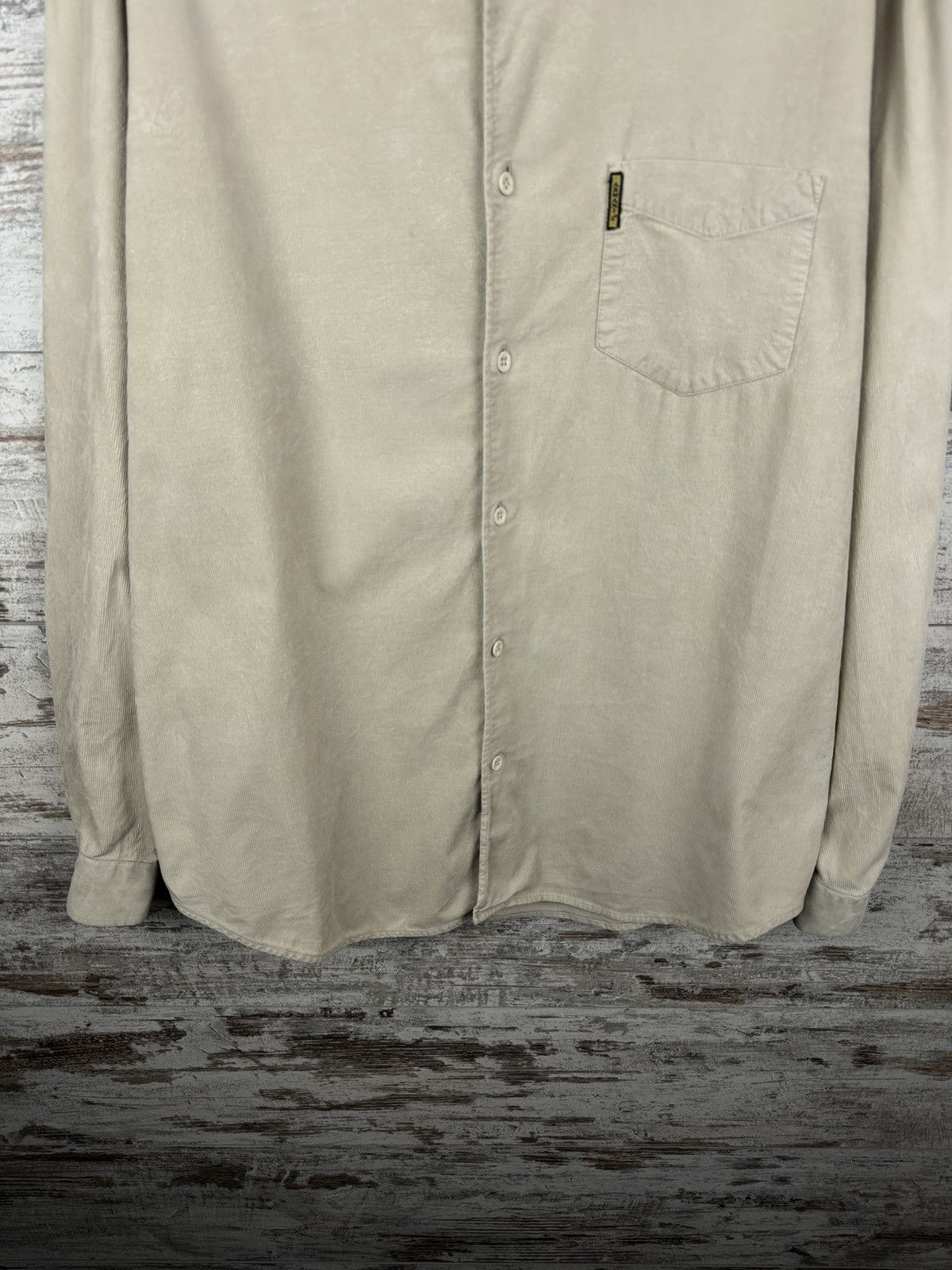 Armani Mens Vintage Armani jeans shirts button up velvet corduroy Size US XL / EU 56 / 4 - 3 Thumbnail