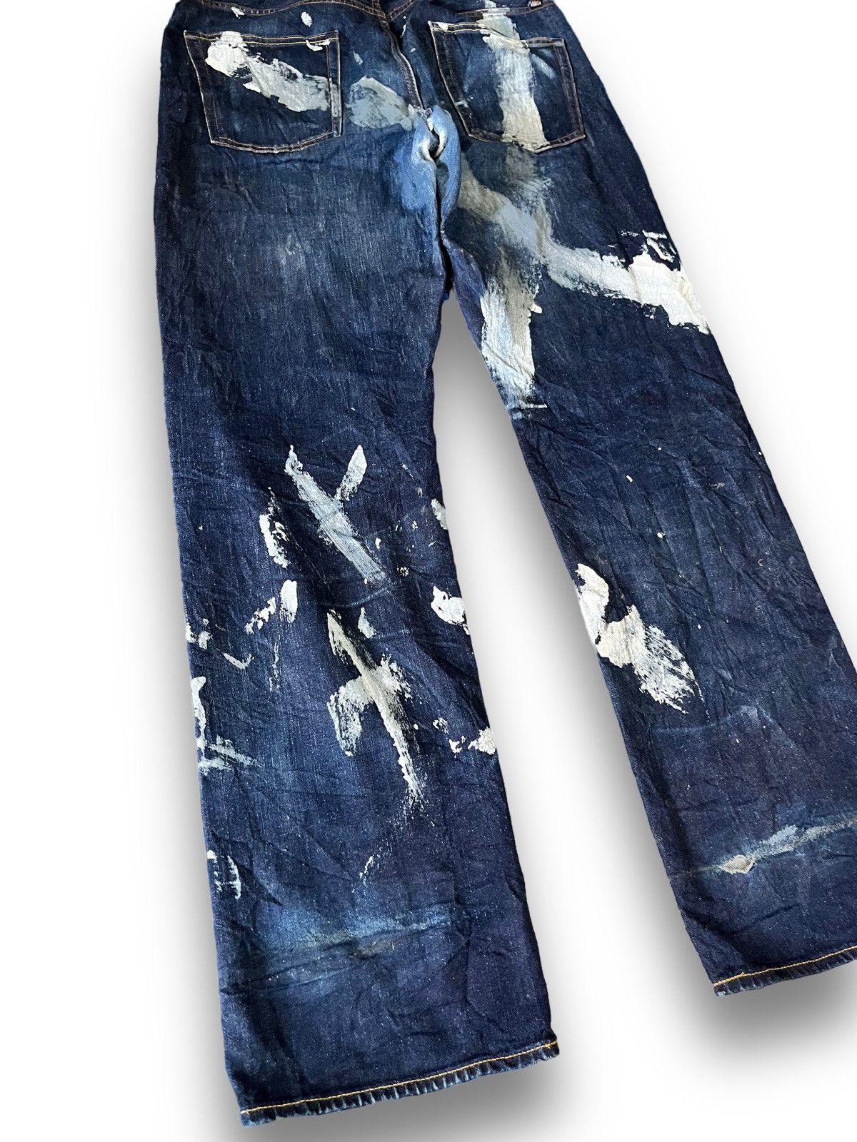 GU × Maison MIHARA YASUHIRO Vintage GU Splatter Denim Size US 33 - 6 Thumbnail