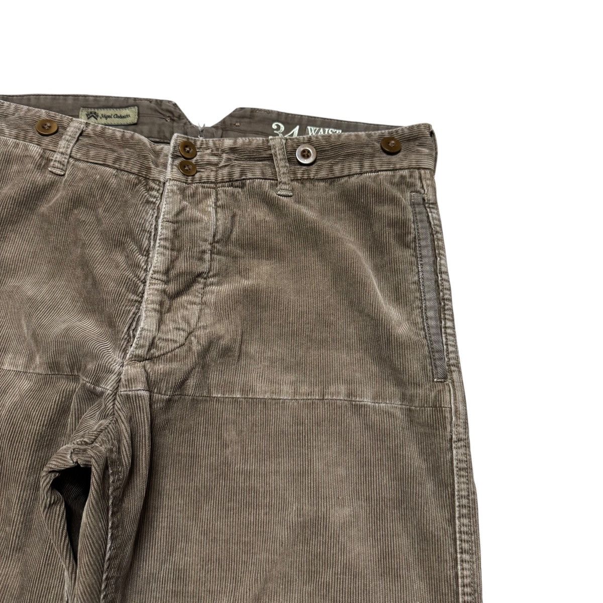 Nigel Cabourn Vintage Nigel Cabourn Brown Corduroy Military Pants Size US 34 / EU 50 - 5 Thumbnail