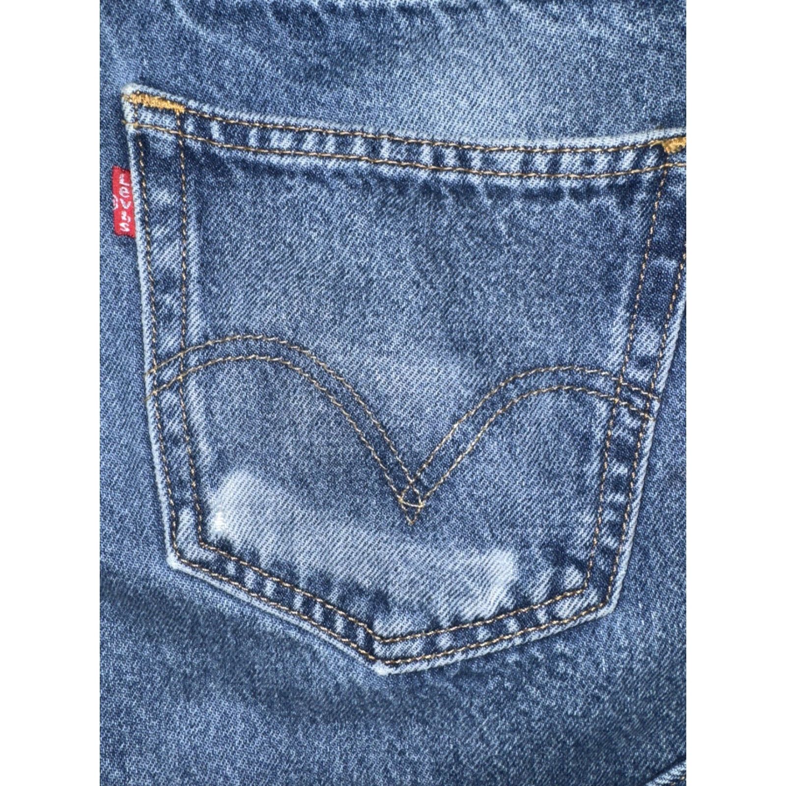 Levi's VINTAGE Levi’s 505 Regular Straight Jeans 34x31 Blue Denim Zip Fly Mid Rise USA 90s 80s Mens Jeans Size US 34 / EU 50 - 7 Thumbnail