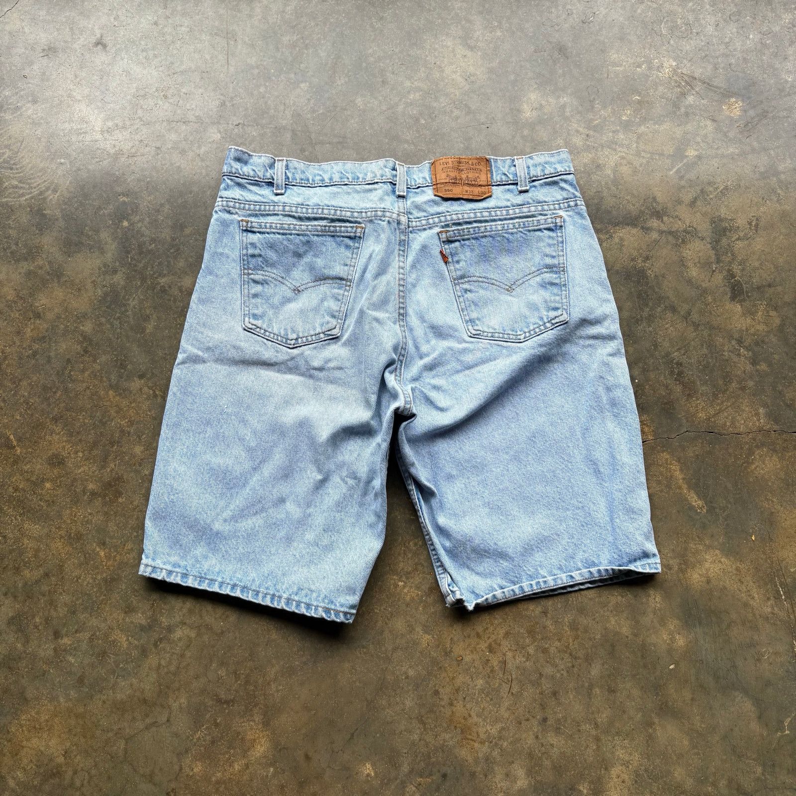 Levi's × Vintage Vintage 90s Light wash Levis Orange Tab Jorts Size US 38 / EU 54 - 1 Thumbnail