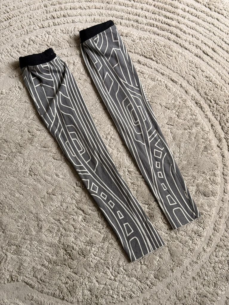 Demobaza Demobaza Grey Graphic Arm Sleeves Size ONE SIZE - 2 Thumbnail