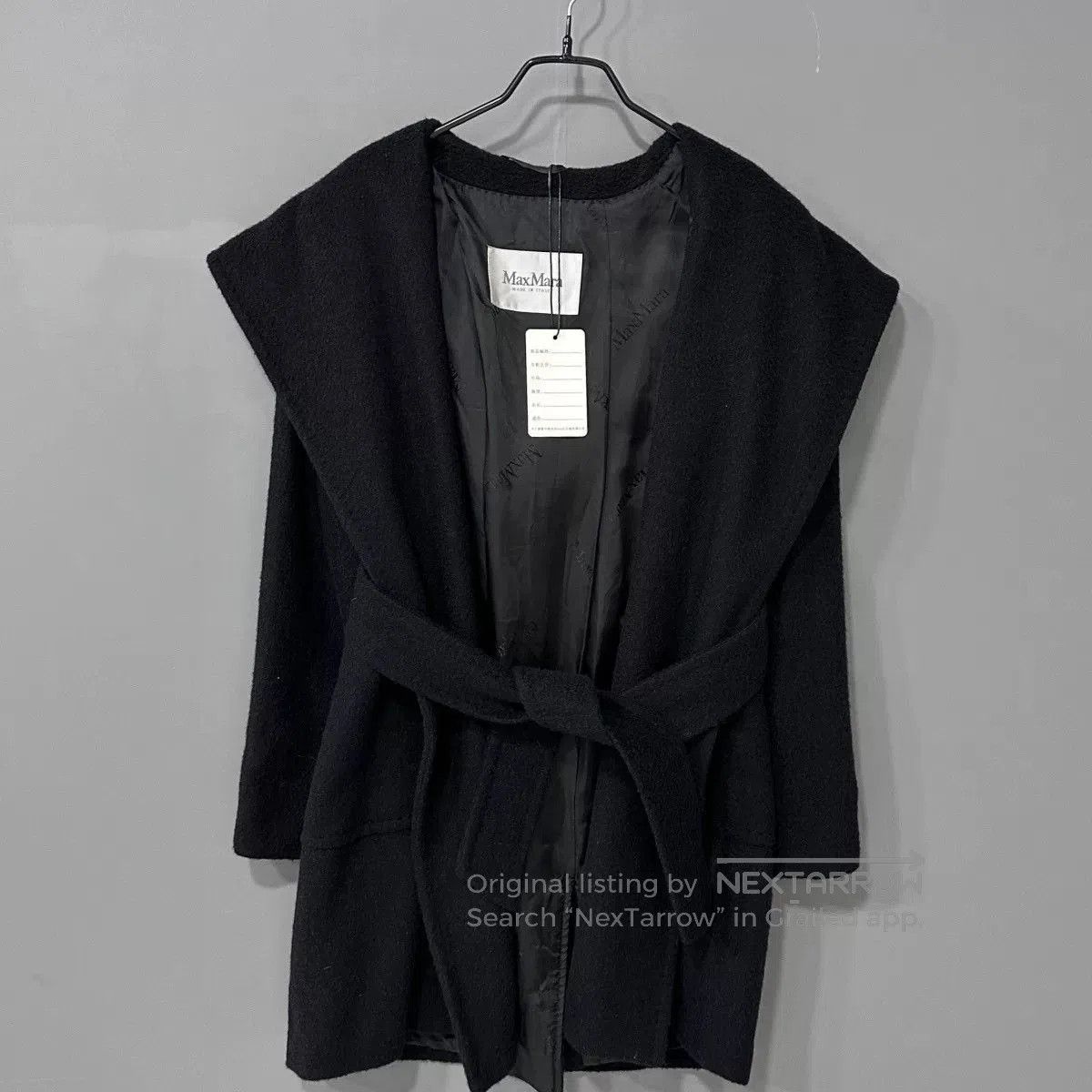 Max Mara Maxmara Rialto Black Coat Size 34. Size XS / US 0-2 / IT 36-38 - 1 Thumbnail