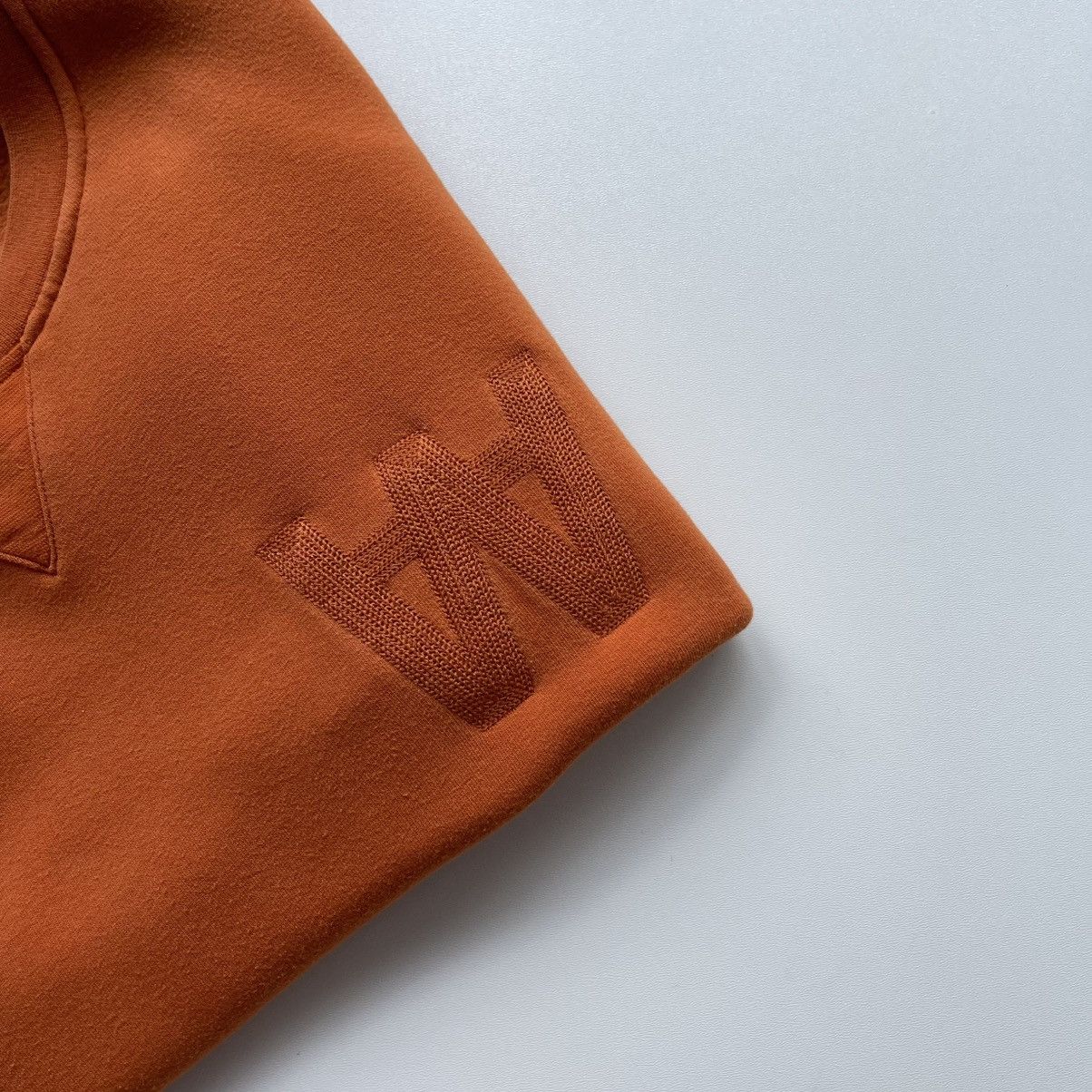 Wood Wood Wood Wood AA Soft Basic Logo Fleece Sweatshirt Orange Size US M / EU 48-50 / 2 - 5 Thumbnail