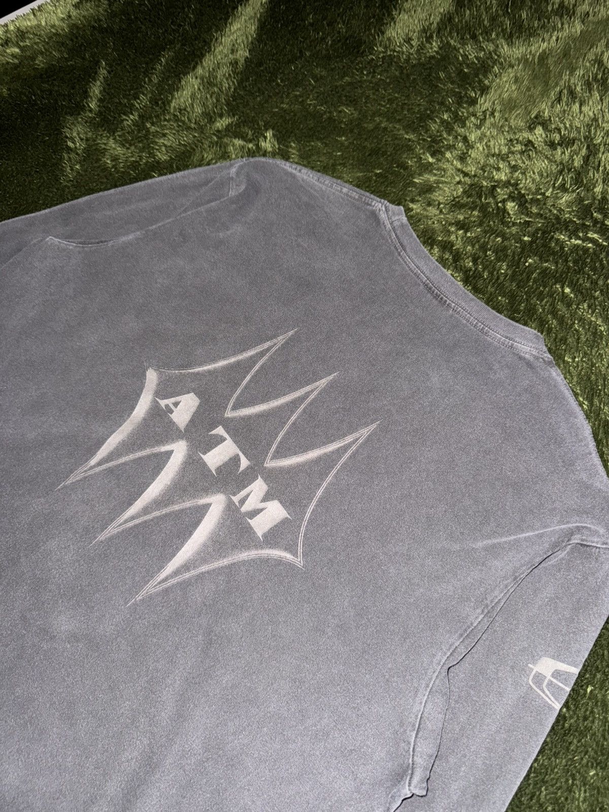 Japanese Brand [XL] AFTERMATH Garment Dyed Longsleeve Charcoal Size US XL / EU 56 / 4 - 7 Thumbnail