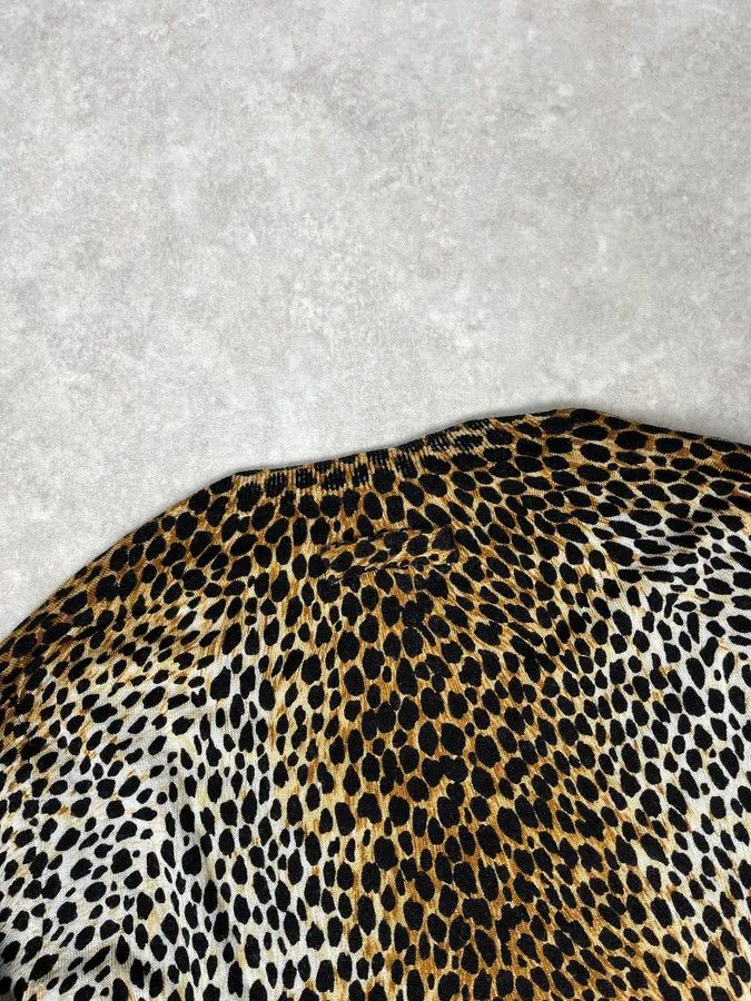 Dolce & Gabbana AW1996 Dolce & Gabbana V Neck Leopard Print Sweater Size US XS / EU 42 / 0 - 6 Thumbnail