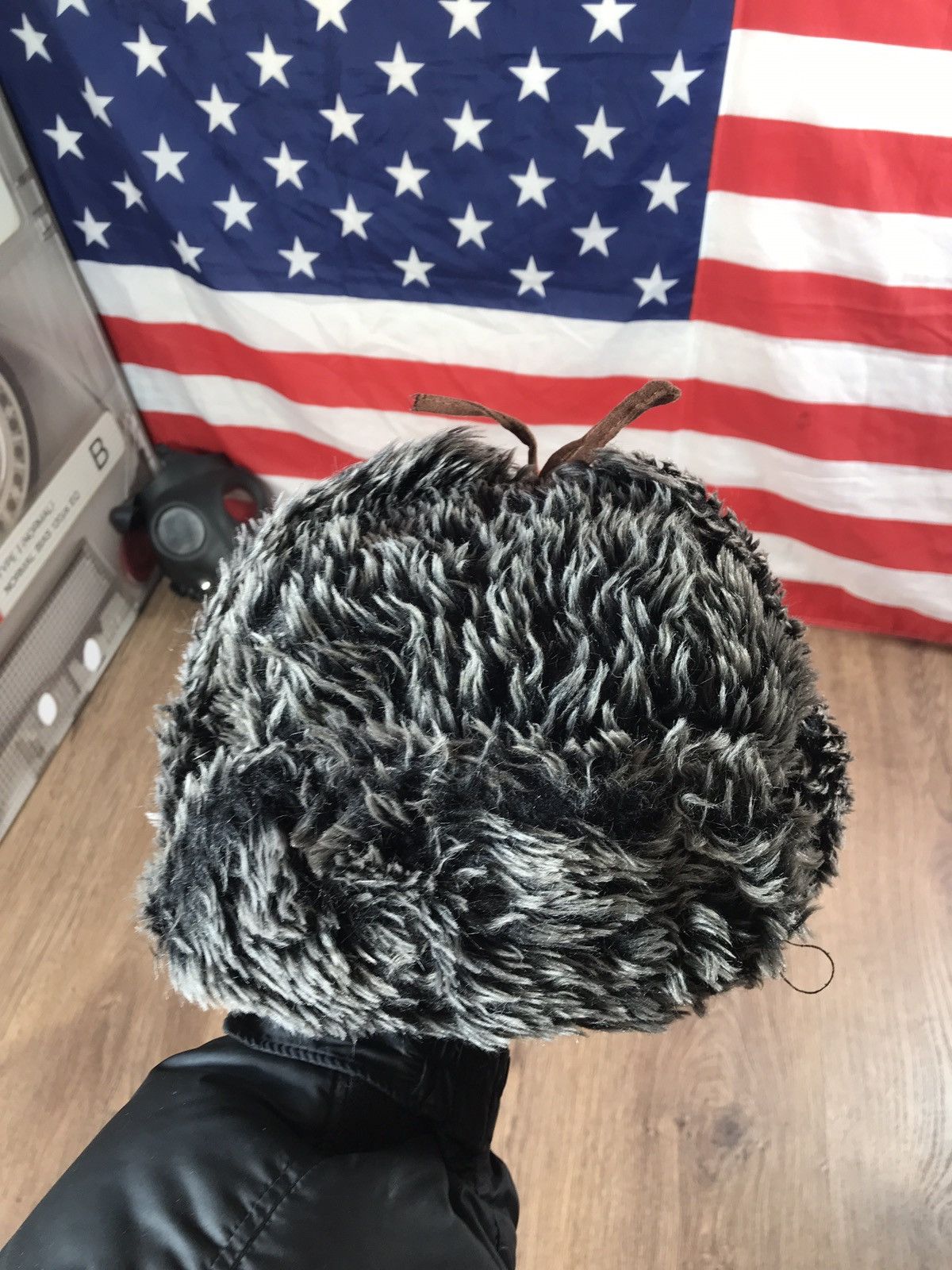 Japanese Brand × Vintage Vintage Y2K Fuzzy Mohair Ushanka Drill Hat Size ONE SIZE - 6 Thumbnail