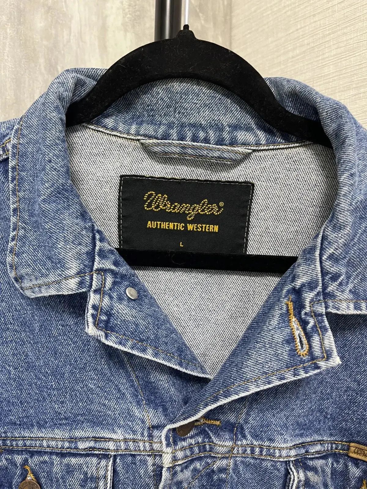 Vintage × Wrangler Wrangler Vintage Denim Jacket Size US L / EU 52-54 / 3 - 2 Thumbnail