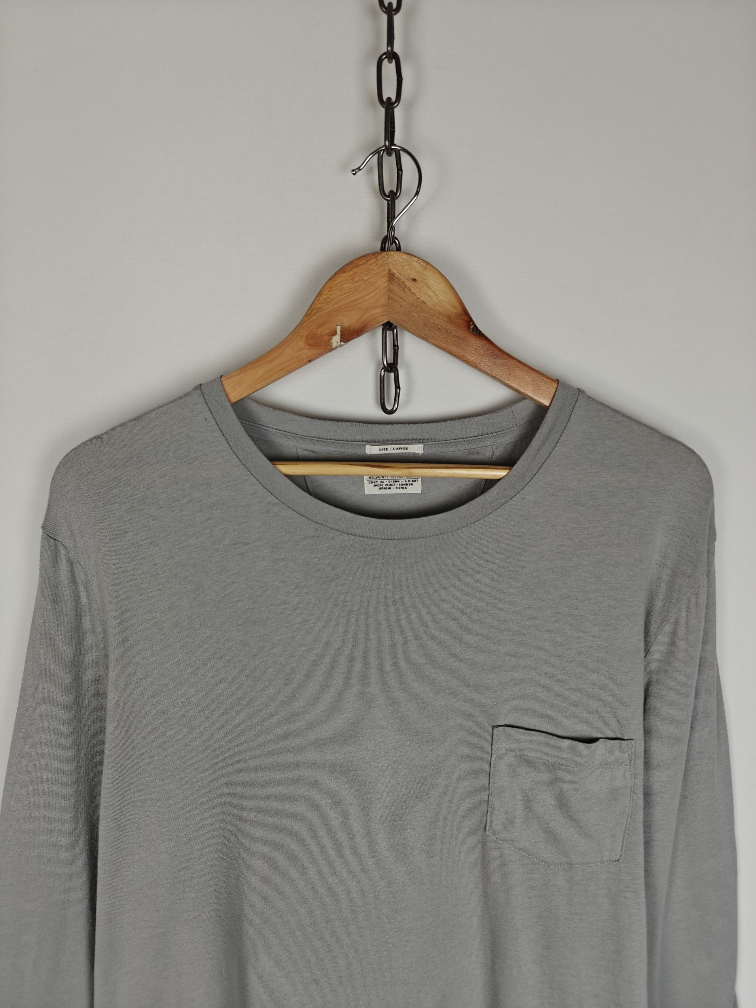 Allsaints Allsaints Longsleeve Spit Alfields Pullover Gray size L Size US L / EU 52-54 / 3 - 2 Thumbnail