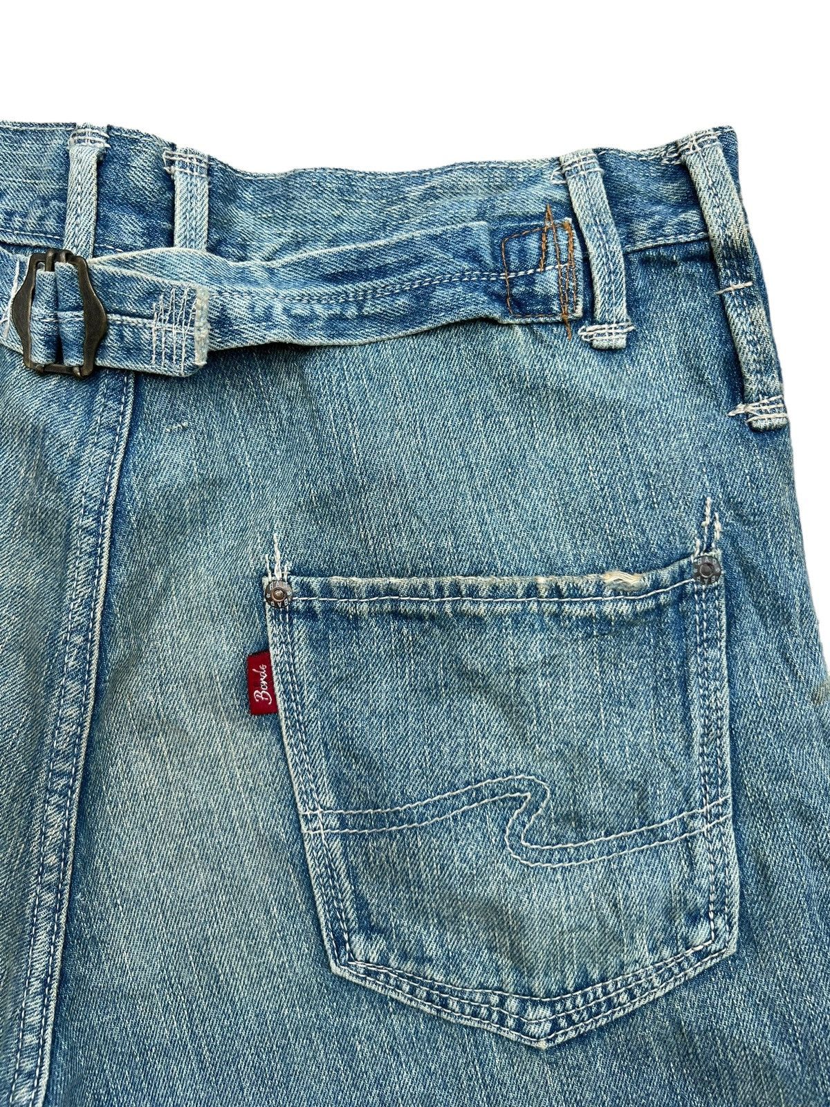 Japanese Brand Bond & Peace Patchwork Distressed Baggy Denim Jeans 32x32 Size US 32 / EU 48 - 9 Thumbnail