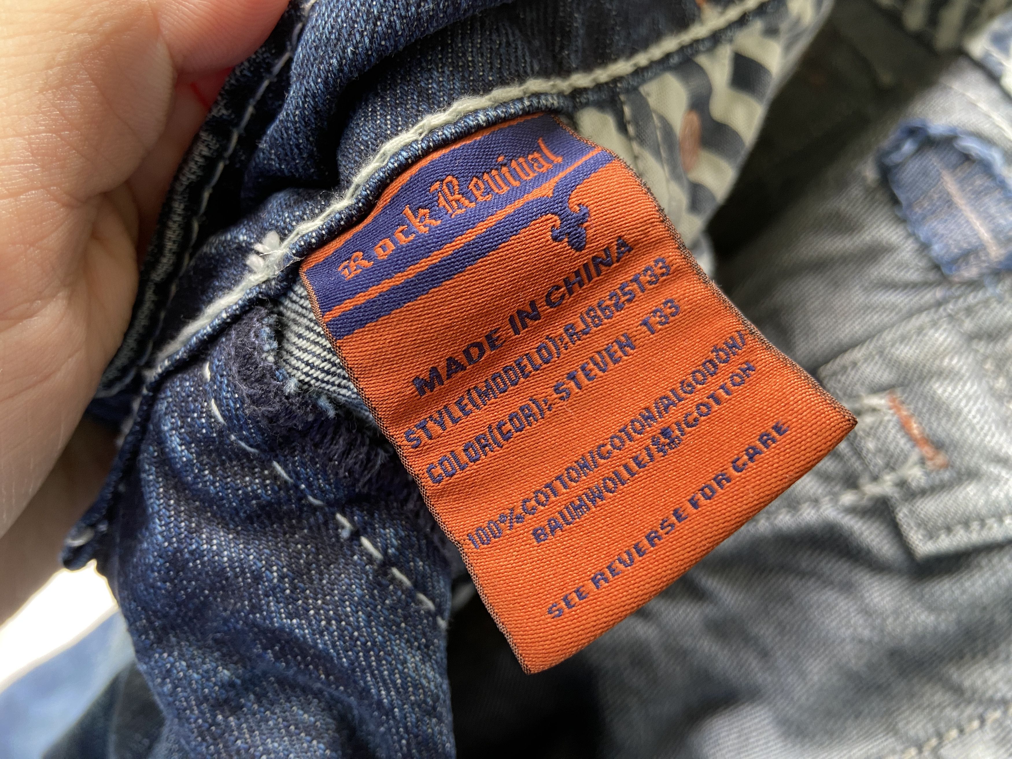 Rock Revival Rock Revival washed metal jeans pants Steven Straight Size US 33 - 13 Thumbnail