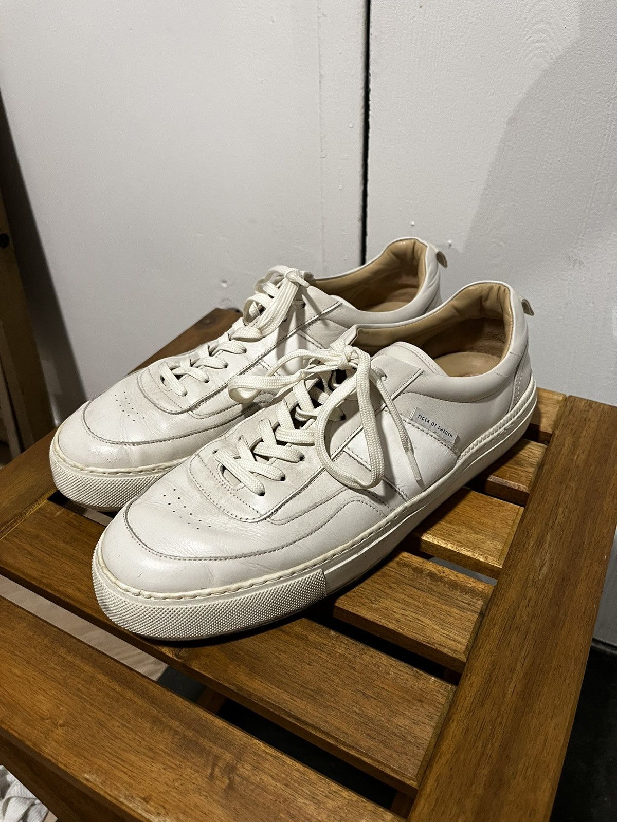 Tiger of Sweden Tiger of Sweden Leather Sneakers Size US 10 / EU 43 - 4 Thumbnail
