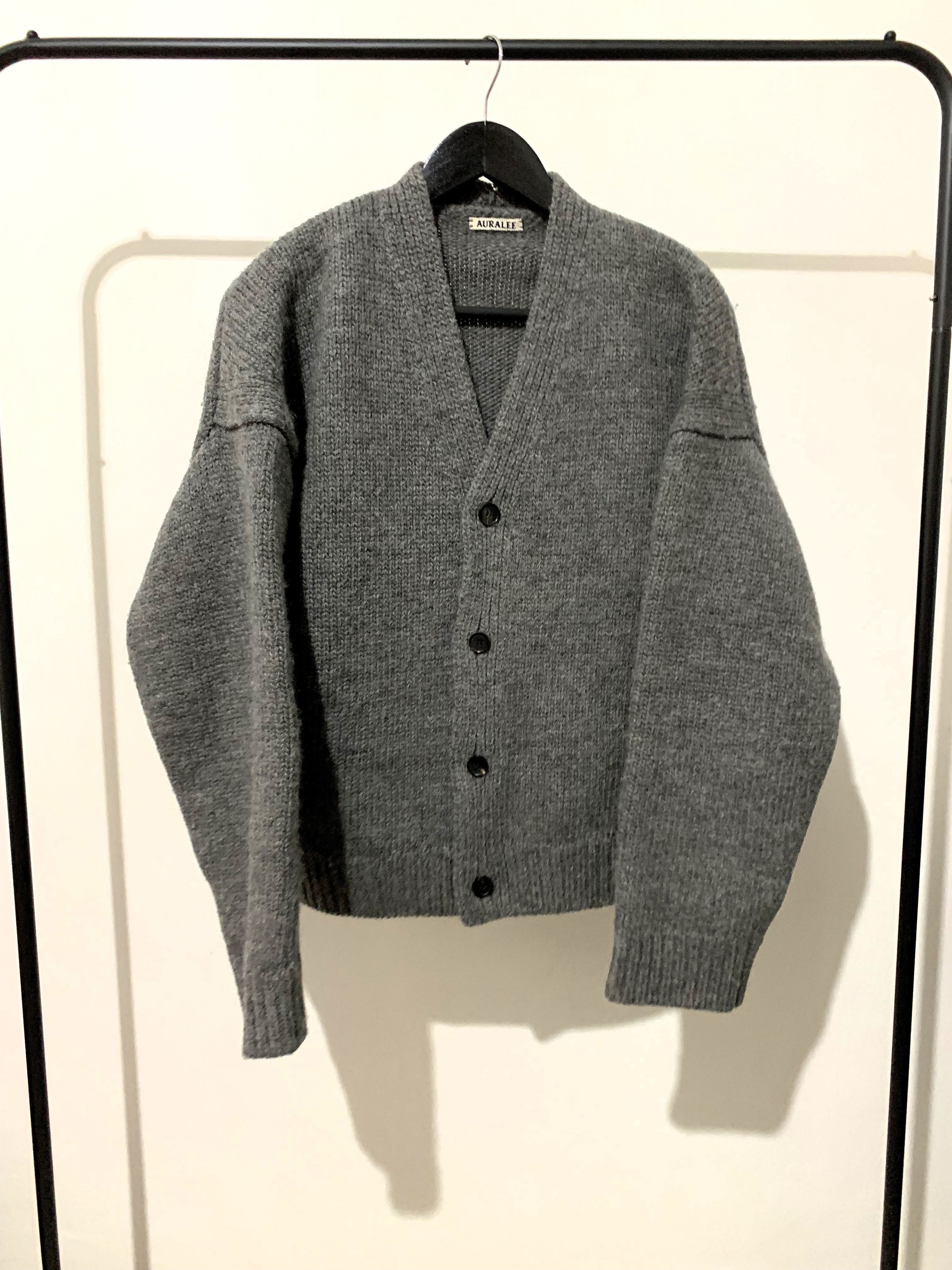 Auralee Auralee SUPER FINE CASHMERE SILK CABLE KNIT CARDIGAN | Grailed