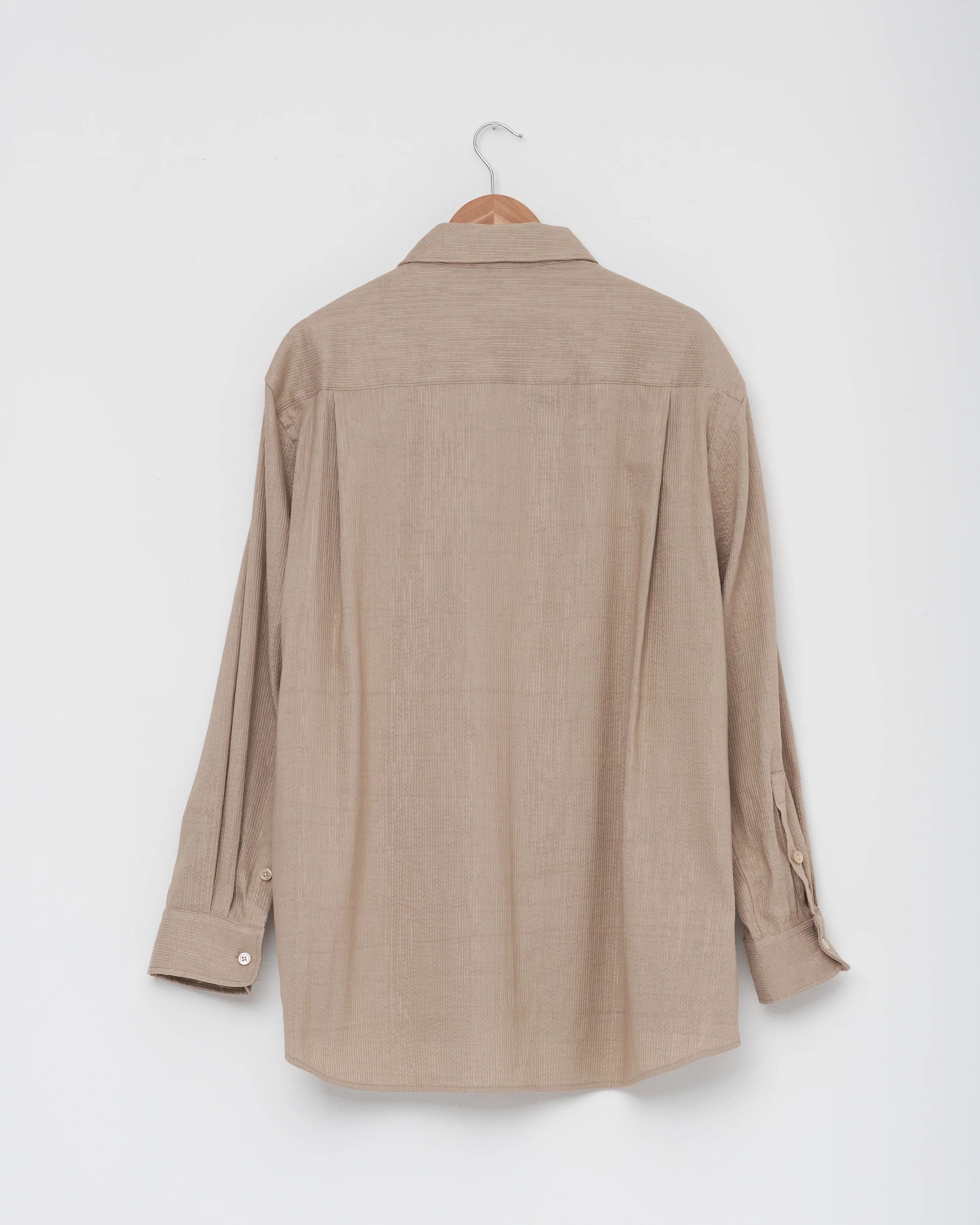 Colbo 💚 1/12 Colbo NYC Silk/Cotton TK Shirt Taupe Medium NEW Size US M / EU 48-50 / 2 - 2 Thumbnail