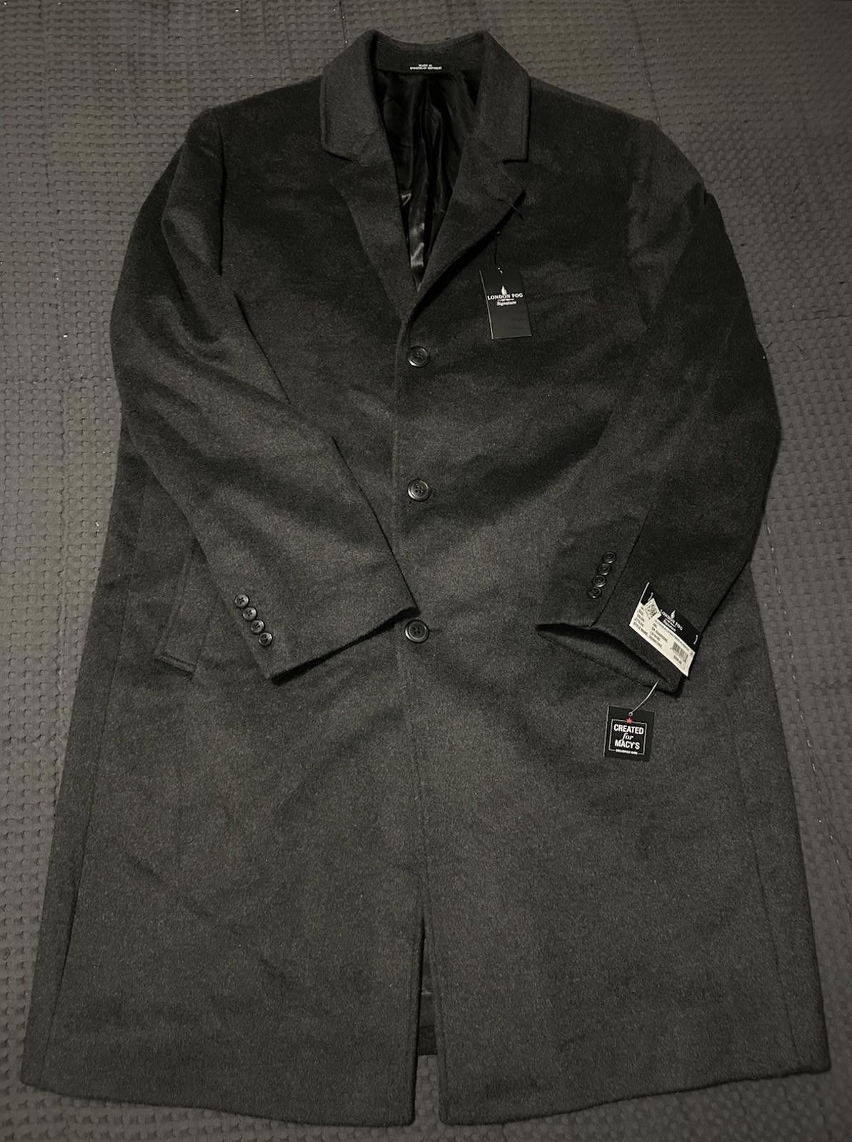 London Fog London Fog Signature Men's Wool Blend Coat Overcoat Size 48L Size US XL / EU 56 / 4 - 1 Thumbnail