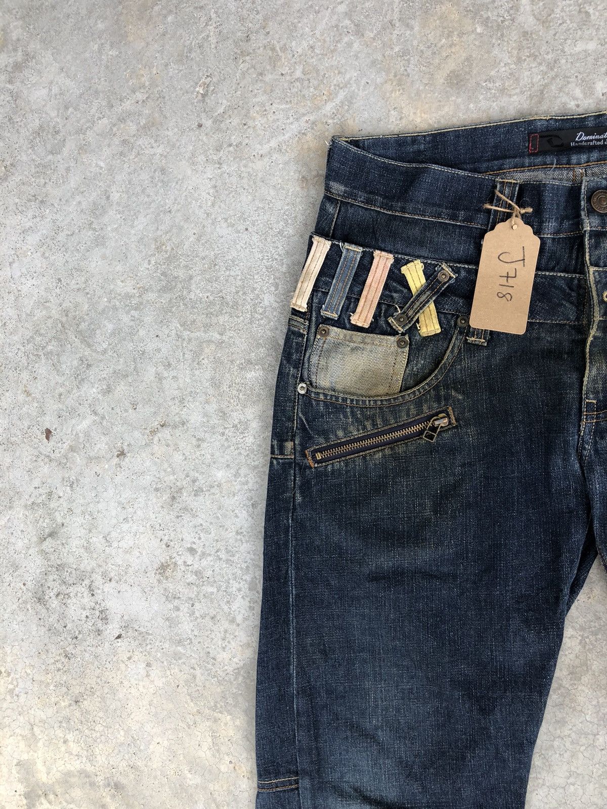 Hysteric Glamour Japanese Dominate Handcrafted Double Waist Distressed Jeans Size US 33 - 4 Thumbnail