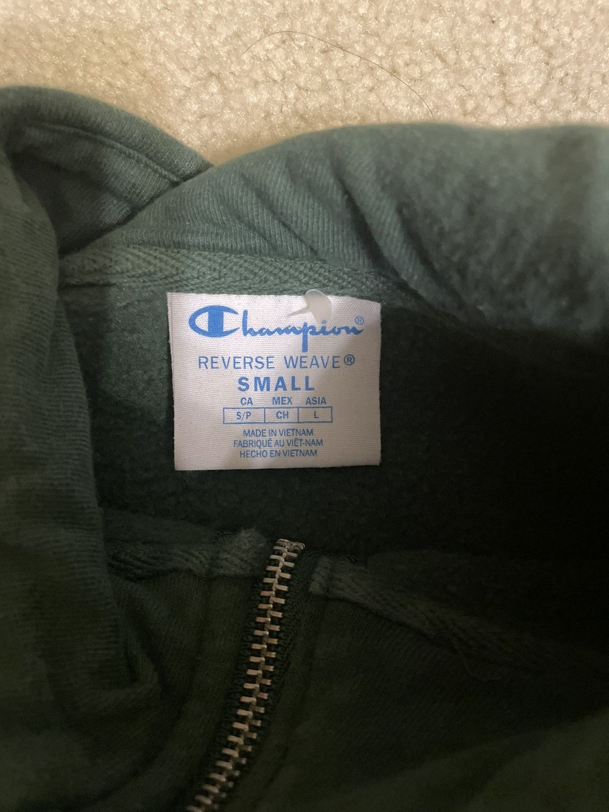 Champion 1/4 Zip Green Champion Reverse Weave Sweatshirt Size US S / EU 44-46 / 1 - 3 Thumbnail