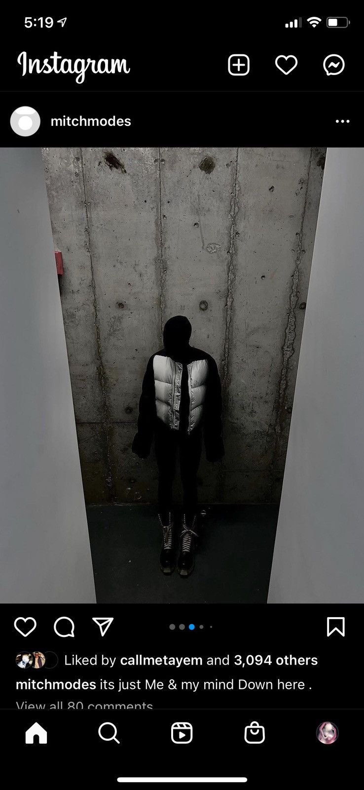 Rick Owens FW/19 Larry Two Tone Cropped Duvet Puffer Size US M / EU 48-50 / 2 - 8 Thumbnail